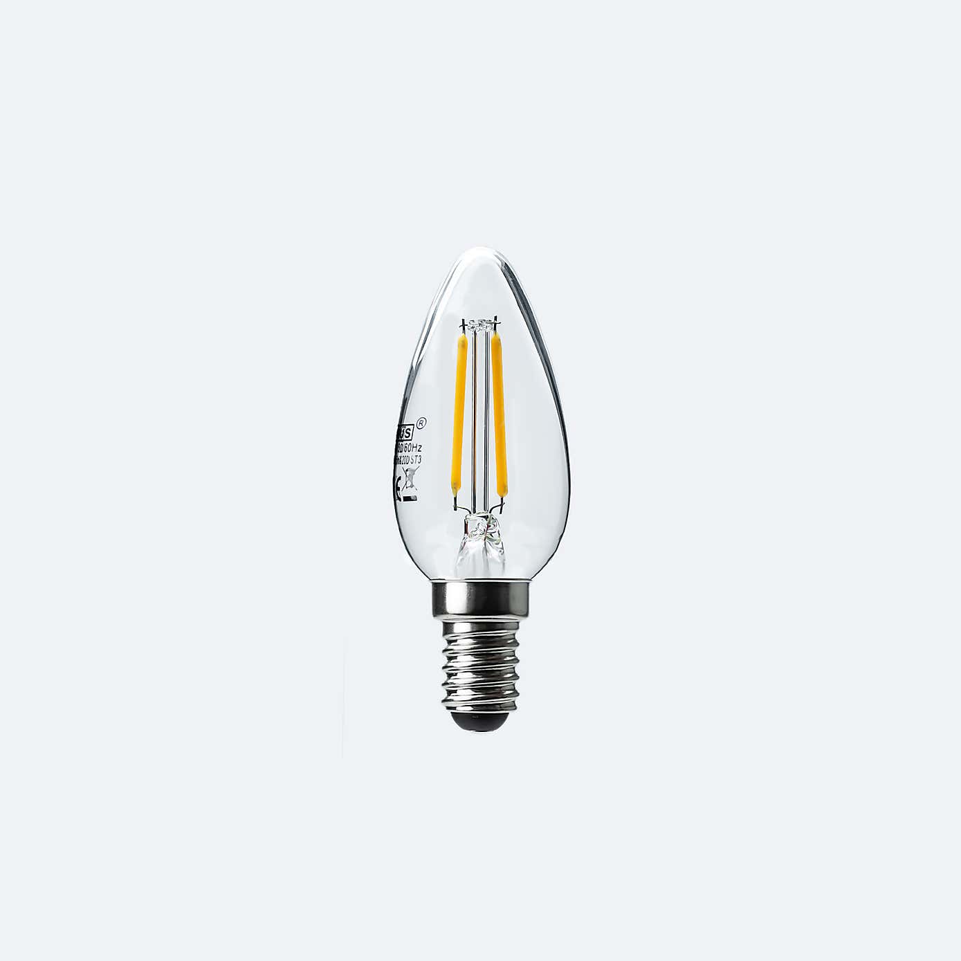 Status 4W Filament SES Candle Bulb 4 Pack