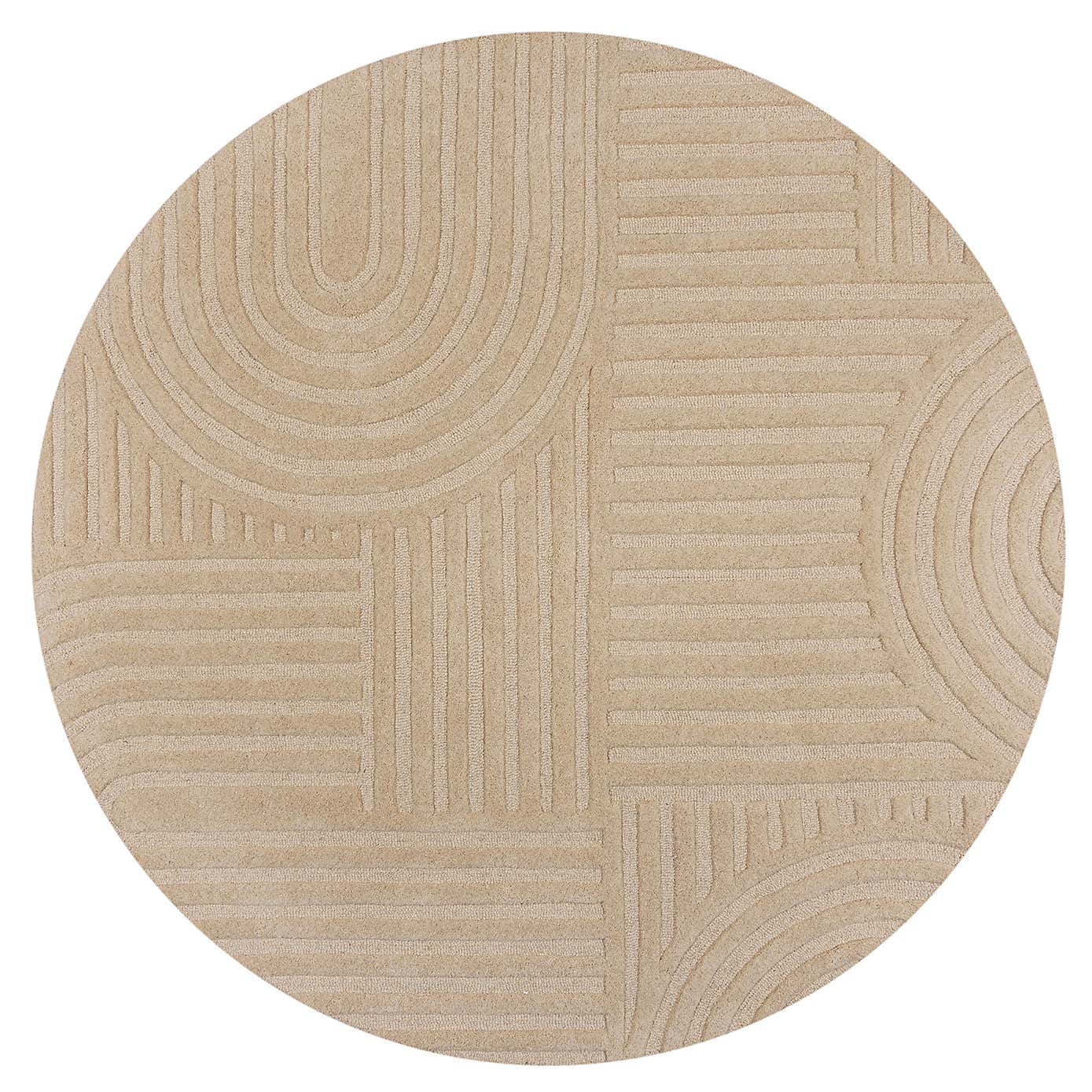 Zen Garden Round Wool Rug