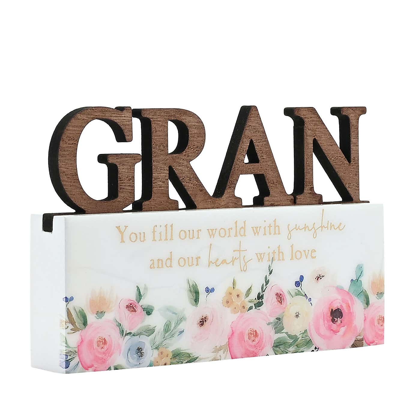 The Cottage Garden Gran Word Plaque