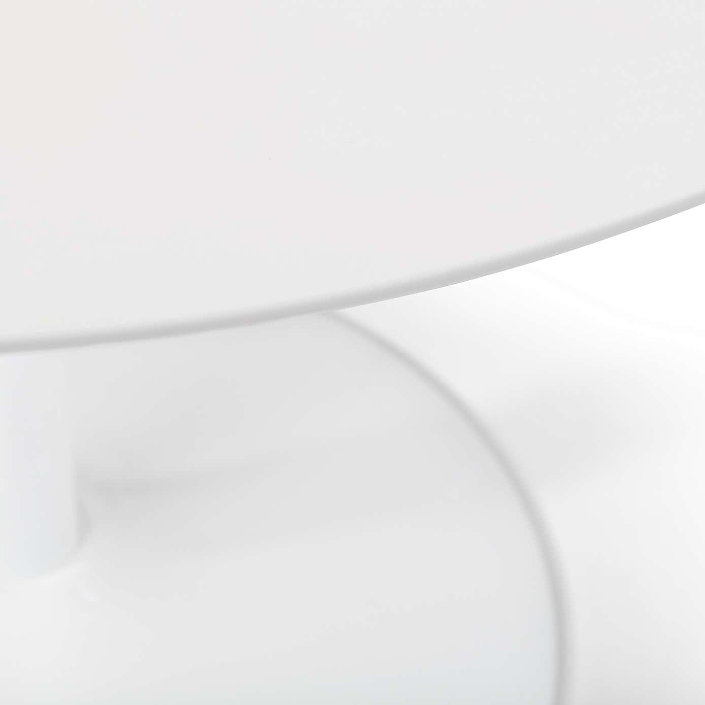 Blanco Round White Pedestal Dining Table
