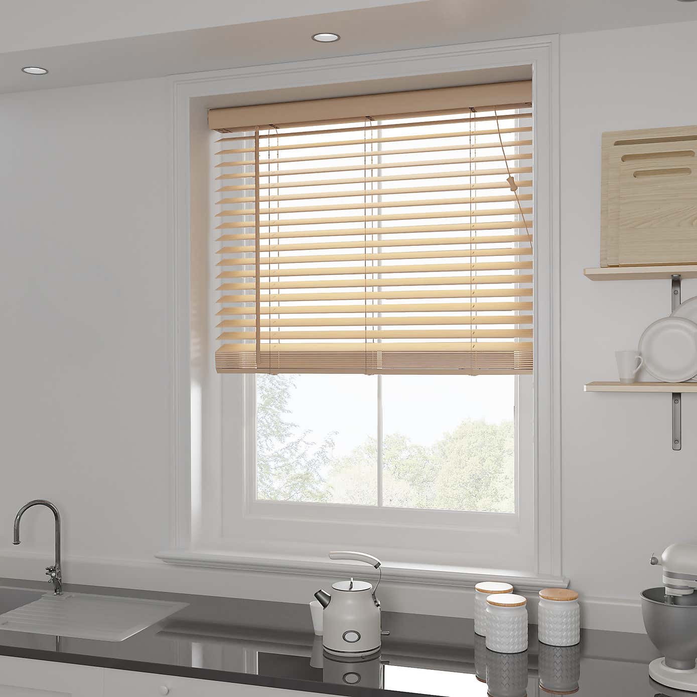 Fauxwood Venetian Blind