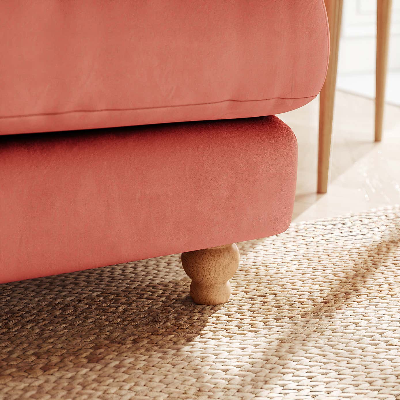 Martha Matte Plush Velvet Corner Chaise Sofa