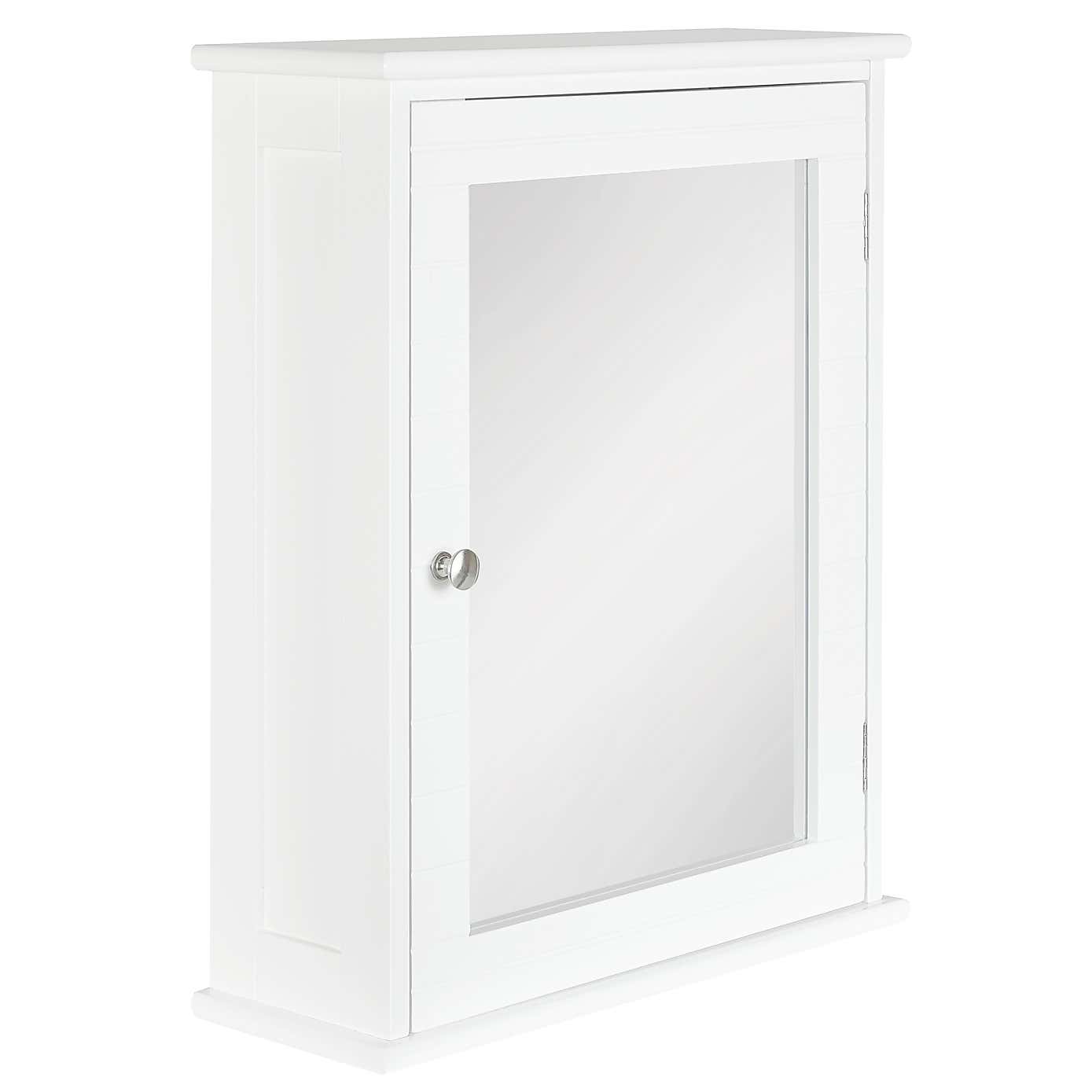 Nautical Mirror Cabinet with Nickel Handle