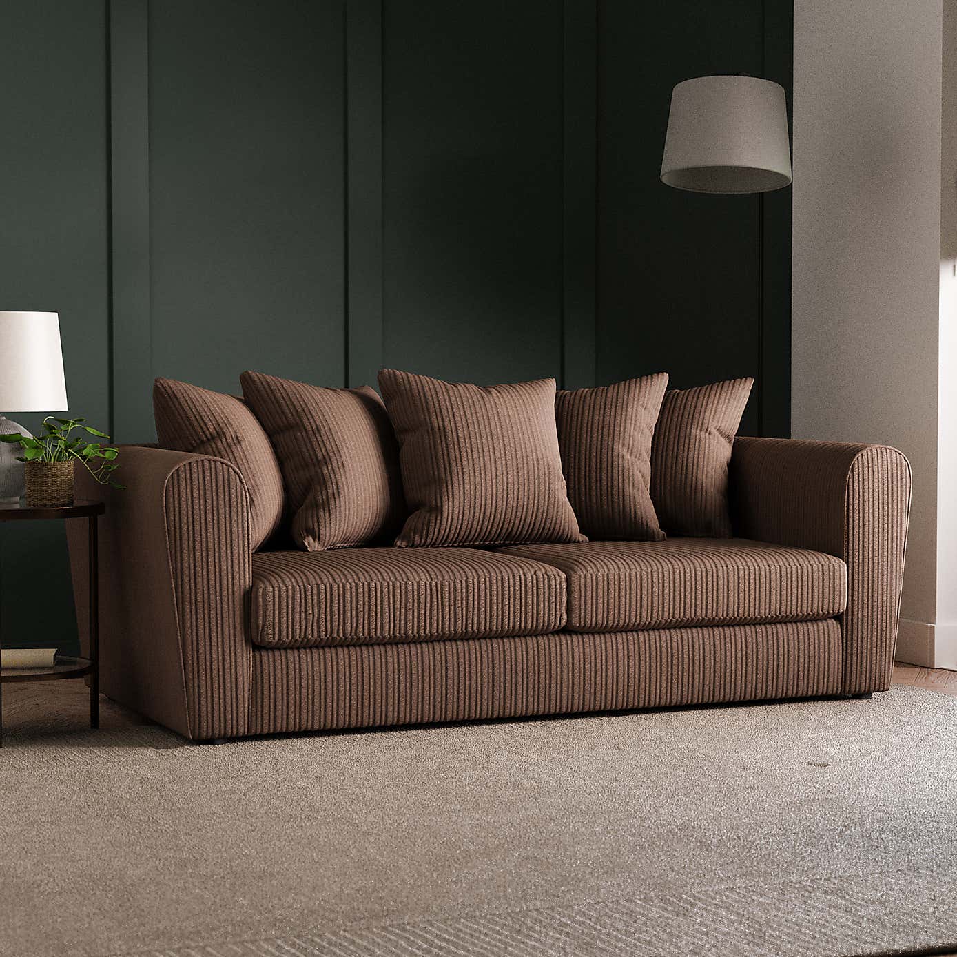 Blake Jumbo Cord 3 Seater Sofa