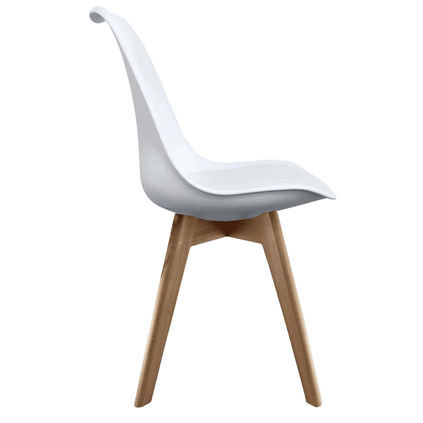 Fusion Living Soho Plastic Dining Chair with Squared Legs