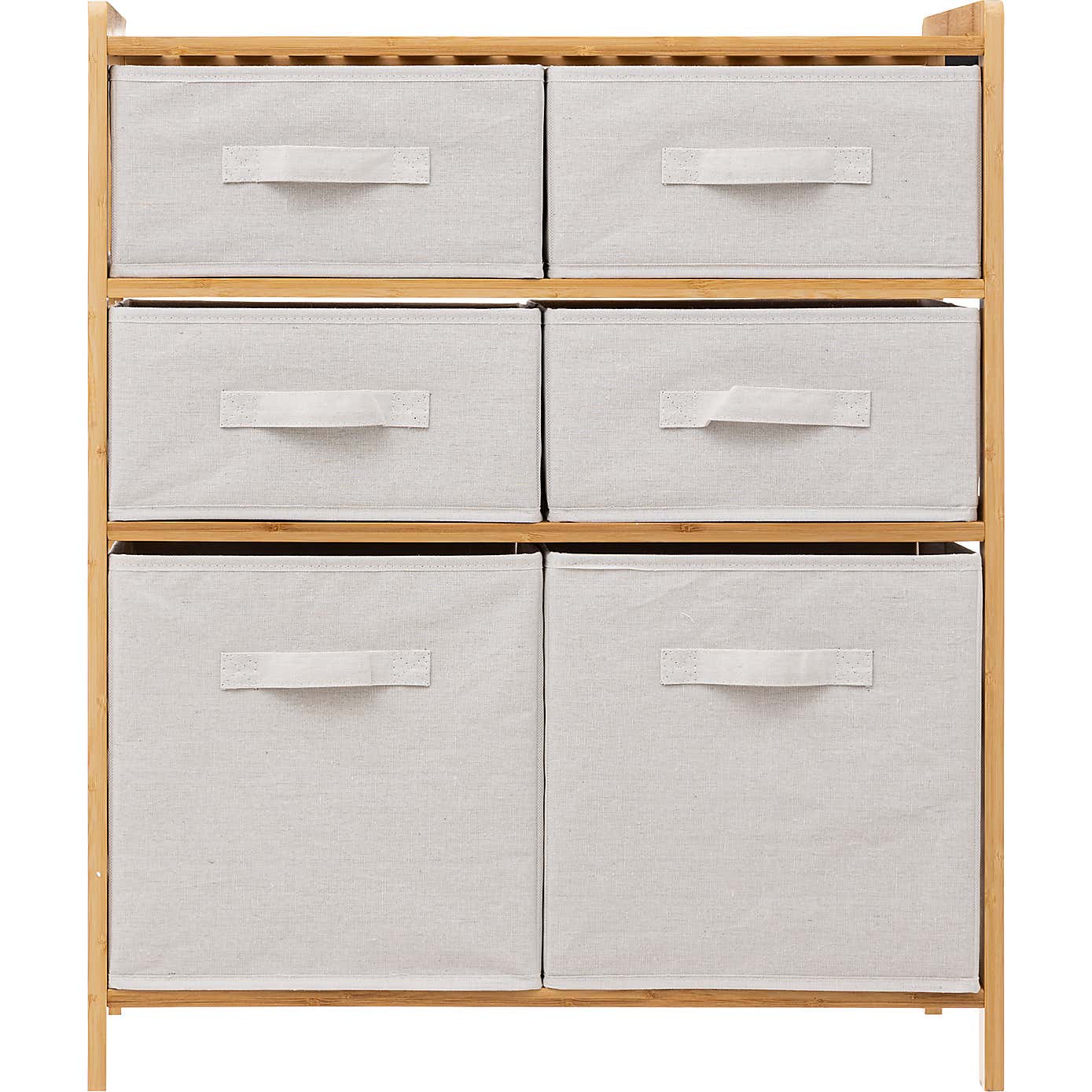 Tidy White 6 Box Storage Unit