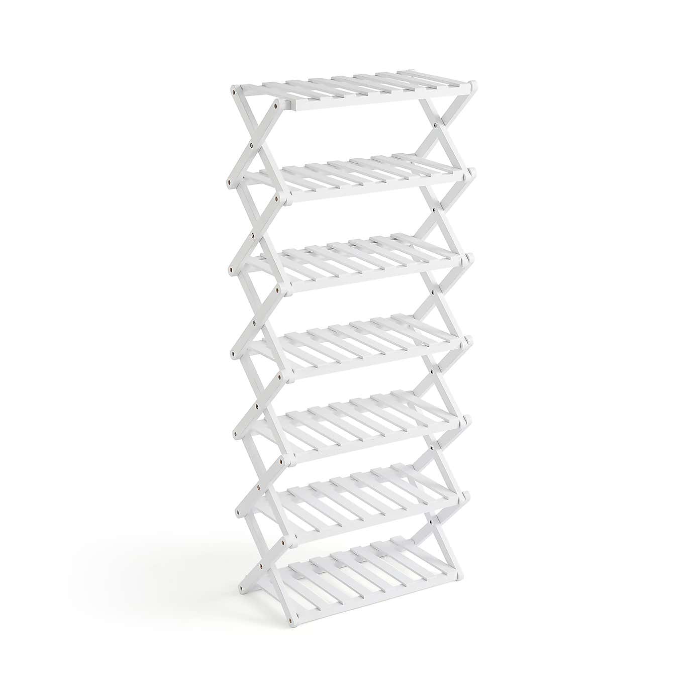 7 Tier Bamboo Shoe Rack