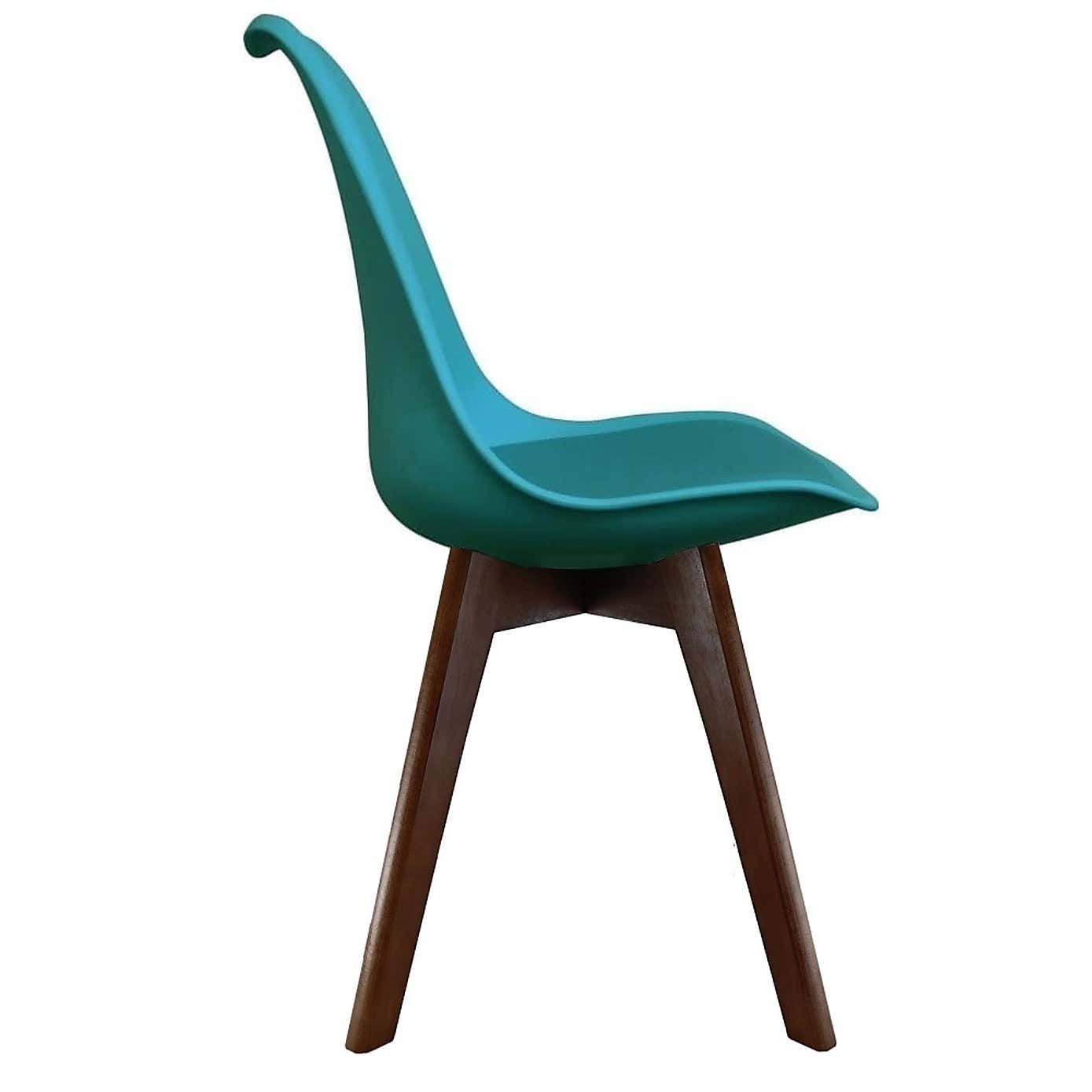 Fusion Living Soho Plastic Dining Chair with Squared Legs