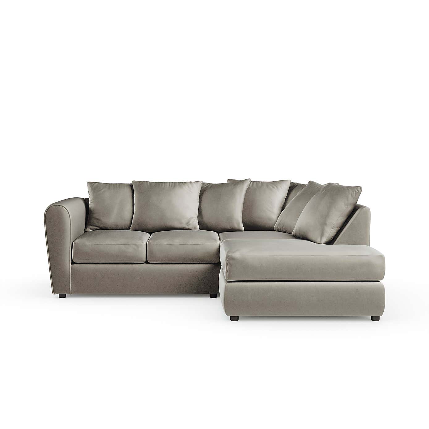 Blake Curved Arm Opulent Velvet Corner Chaise Sofa