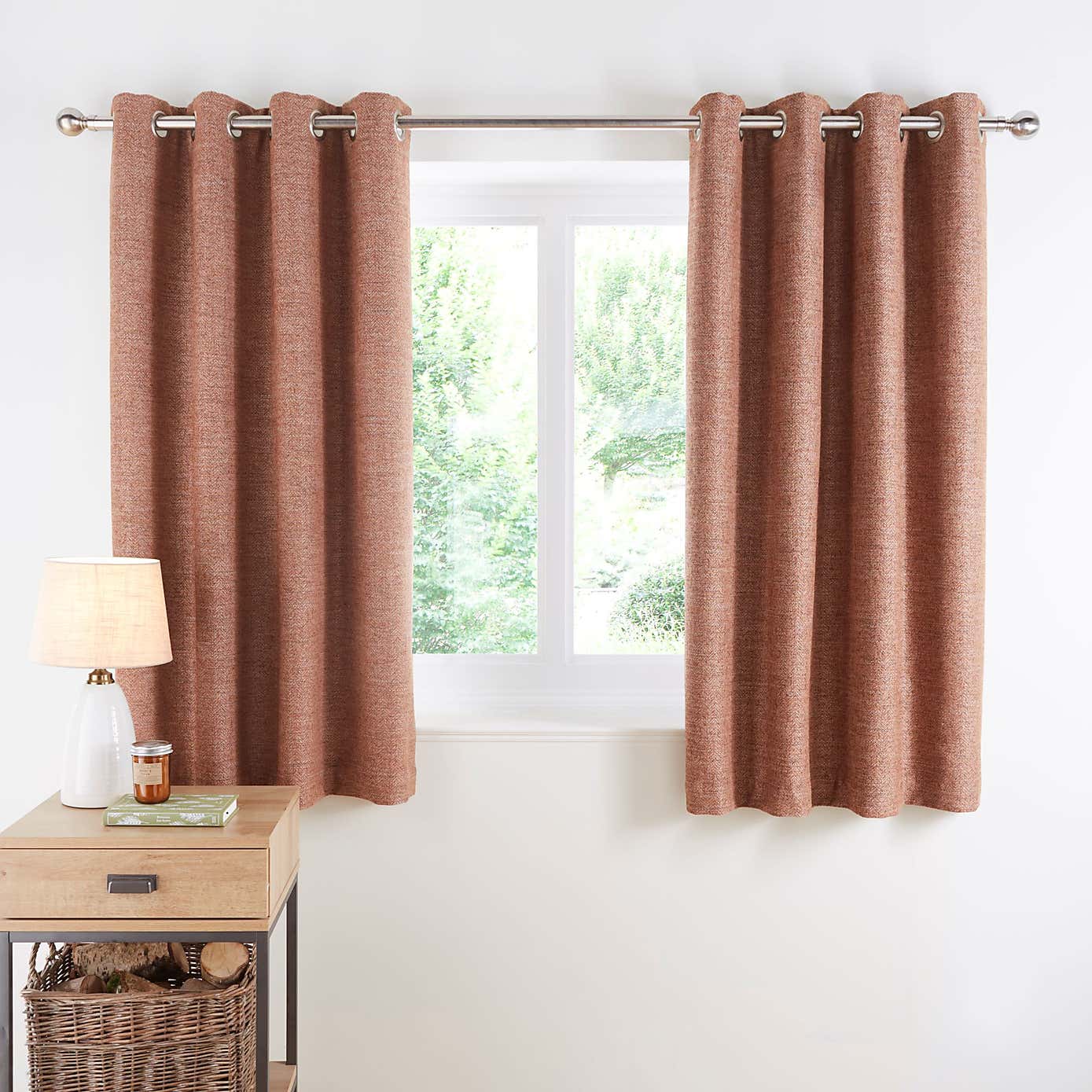 Churchgate Swithland Herringbone Eyelet Curtains