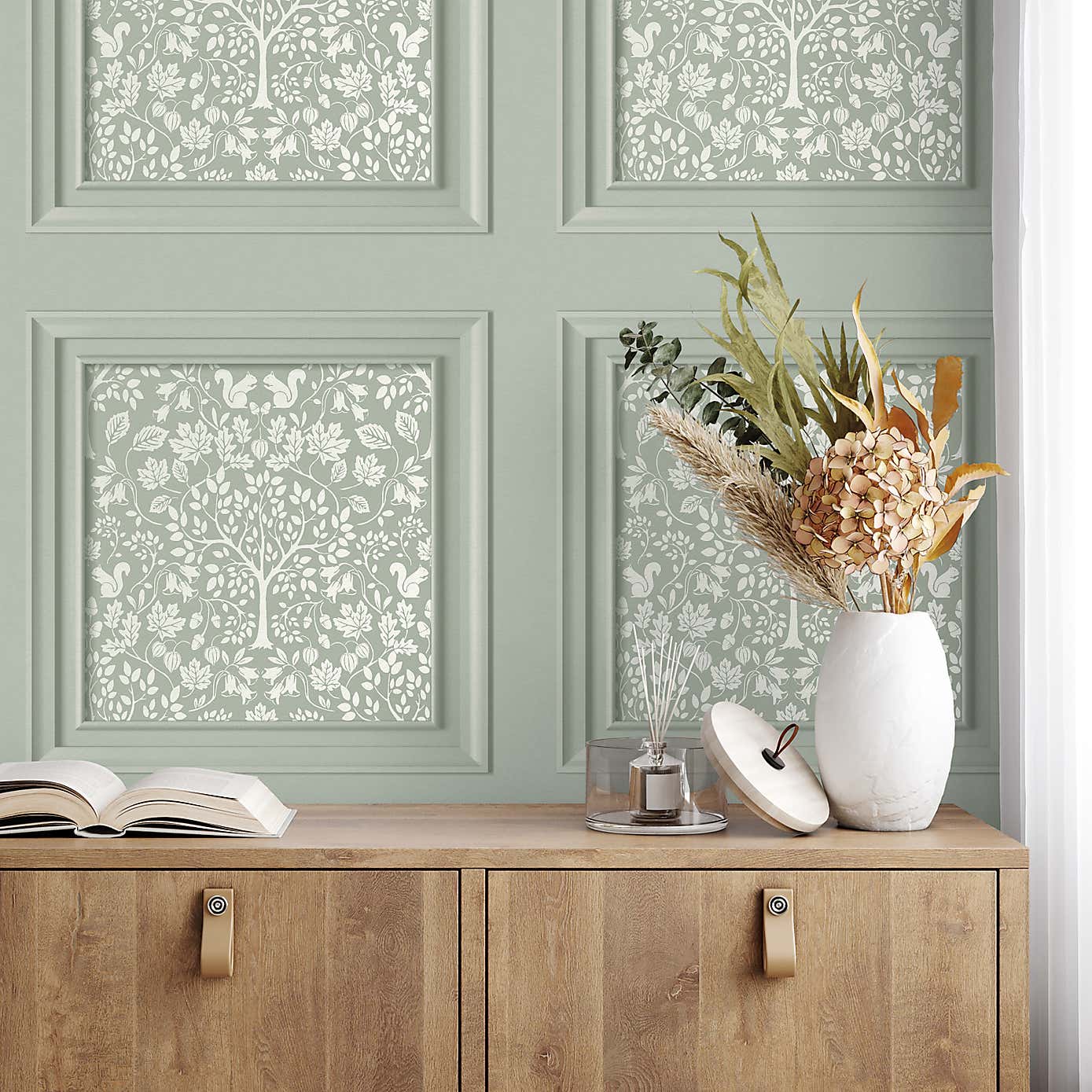 Woodland Square Panel Wallpaper