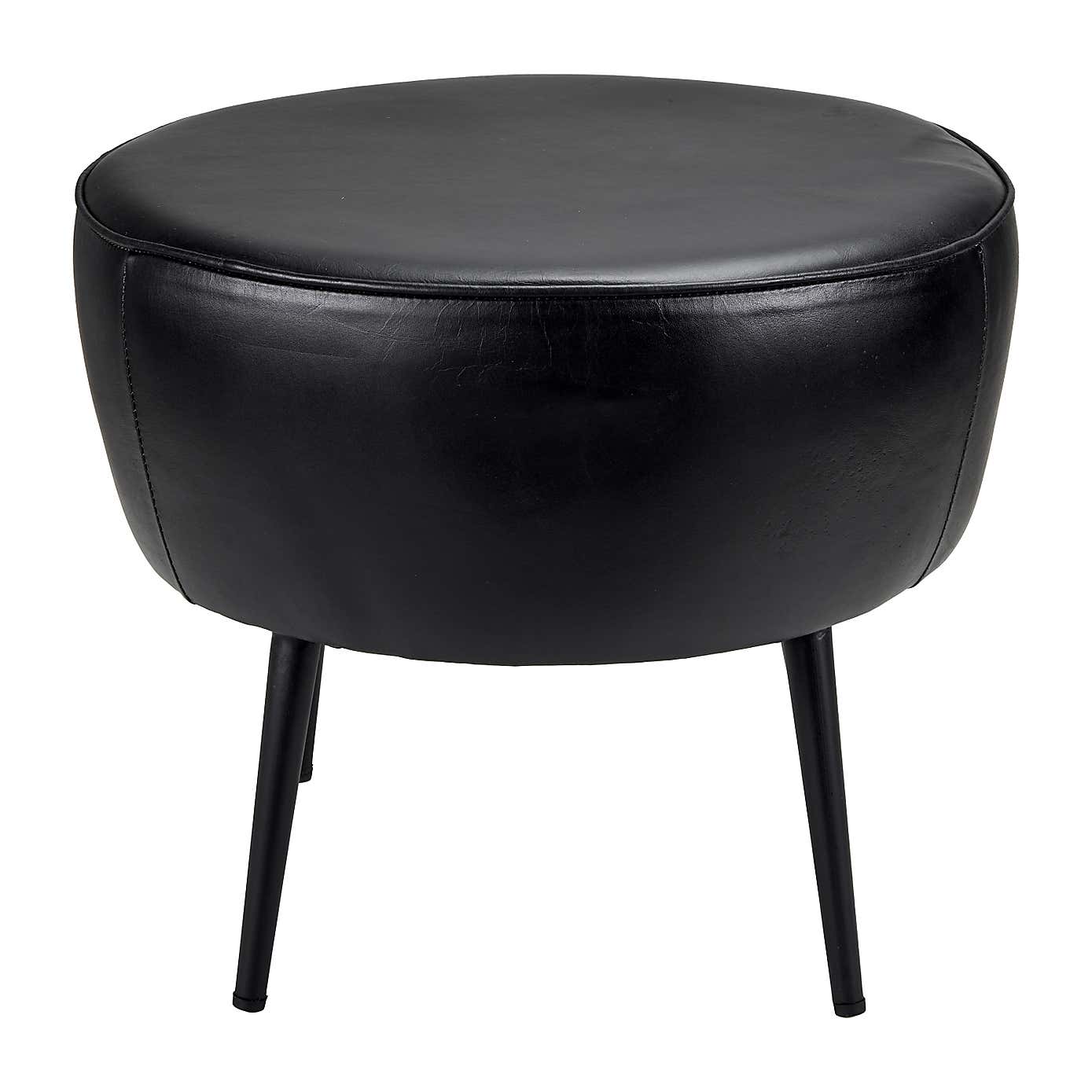 Pacific Donato Leather Footstool