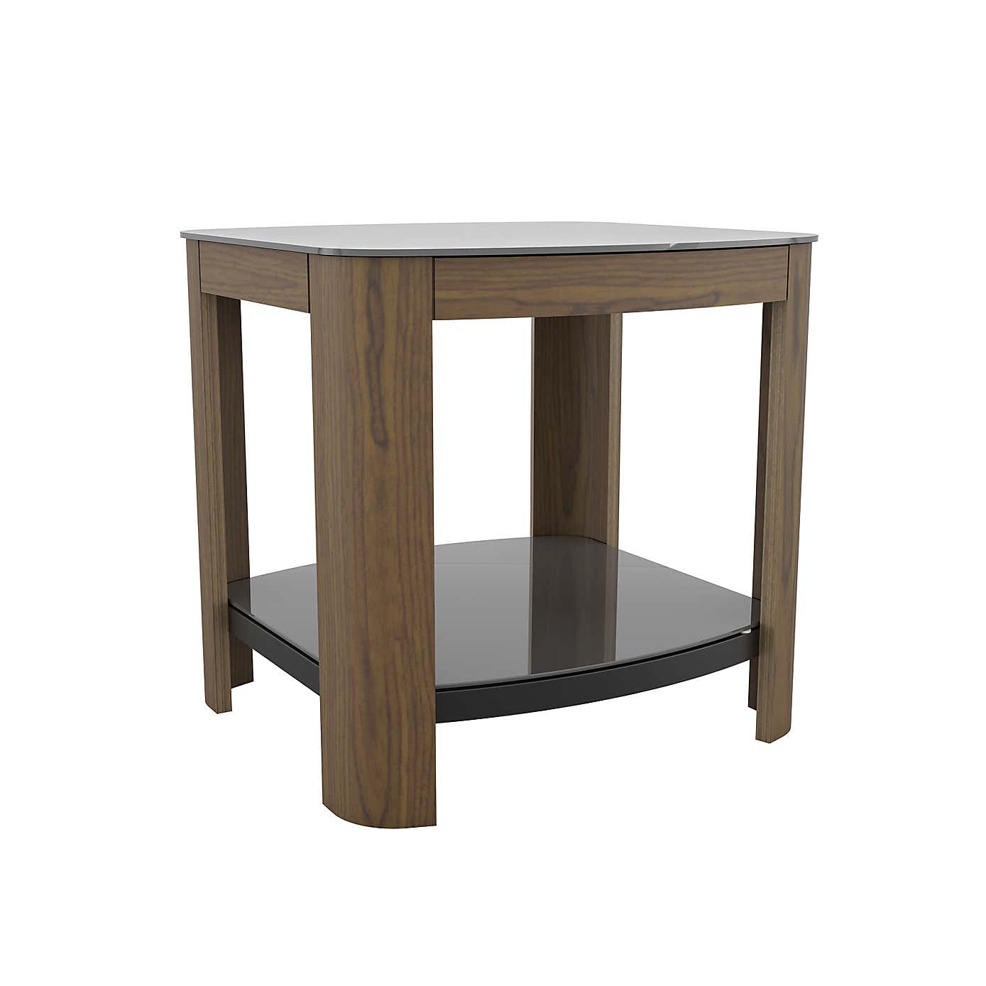 Affinity Real Curved Wood Side Table