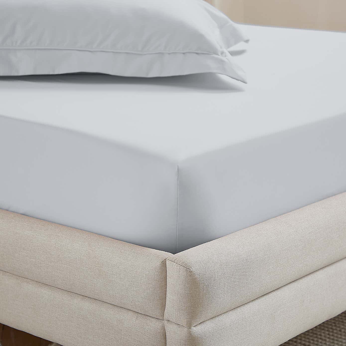Dorma 400 Thread Count Cotton Percale Fitted Sheet