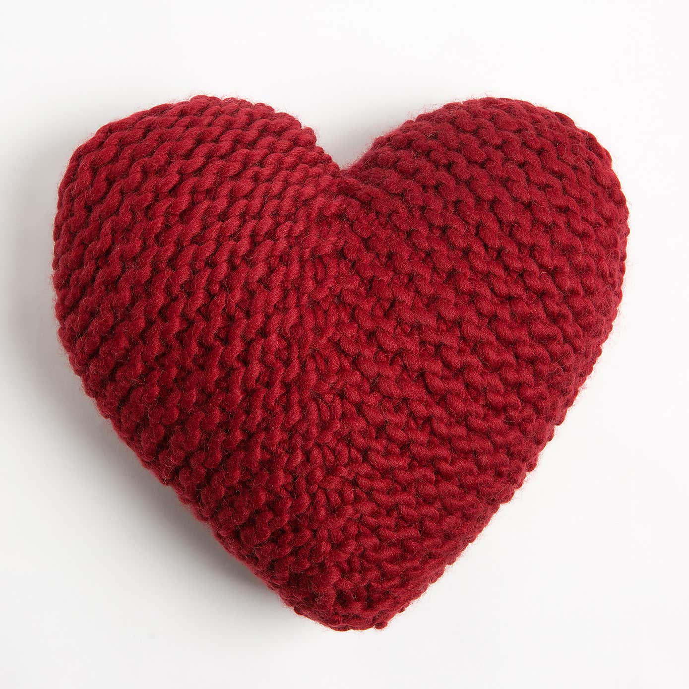 Wool Couture Heart Cushion Ruby Knit Kit