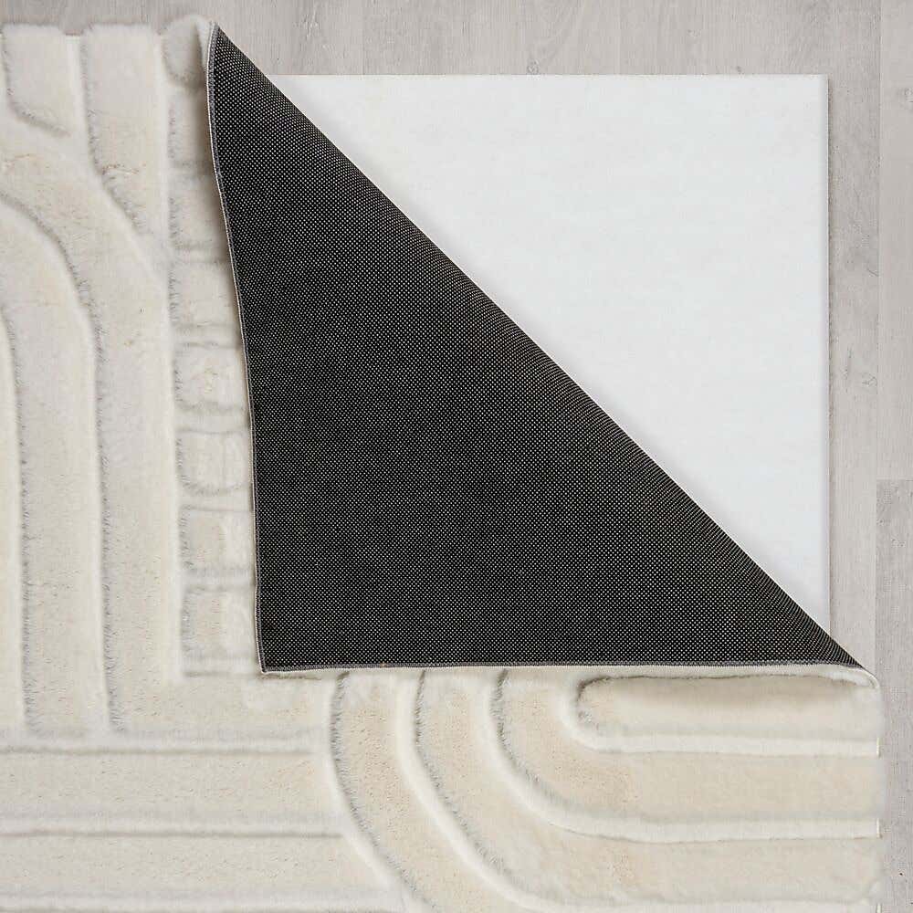Supersoft Lush Geometric Fux Fur Arch Rug