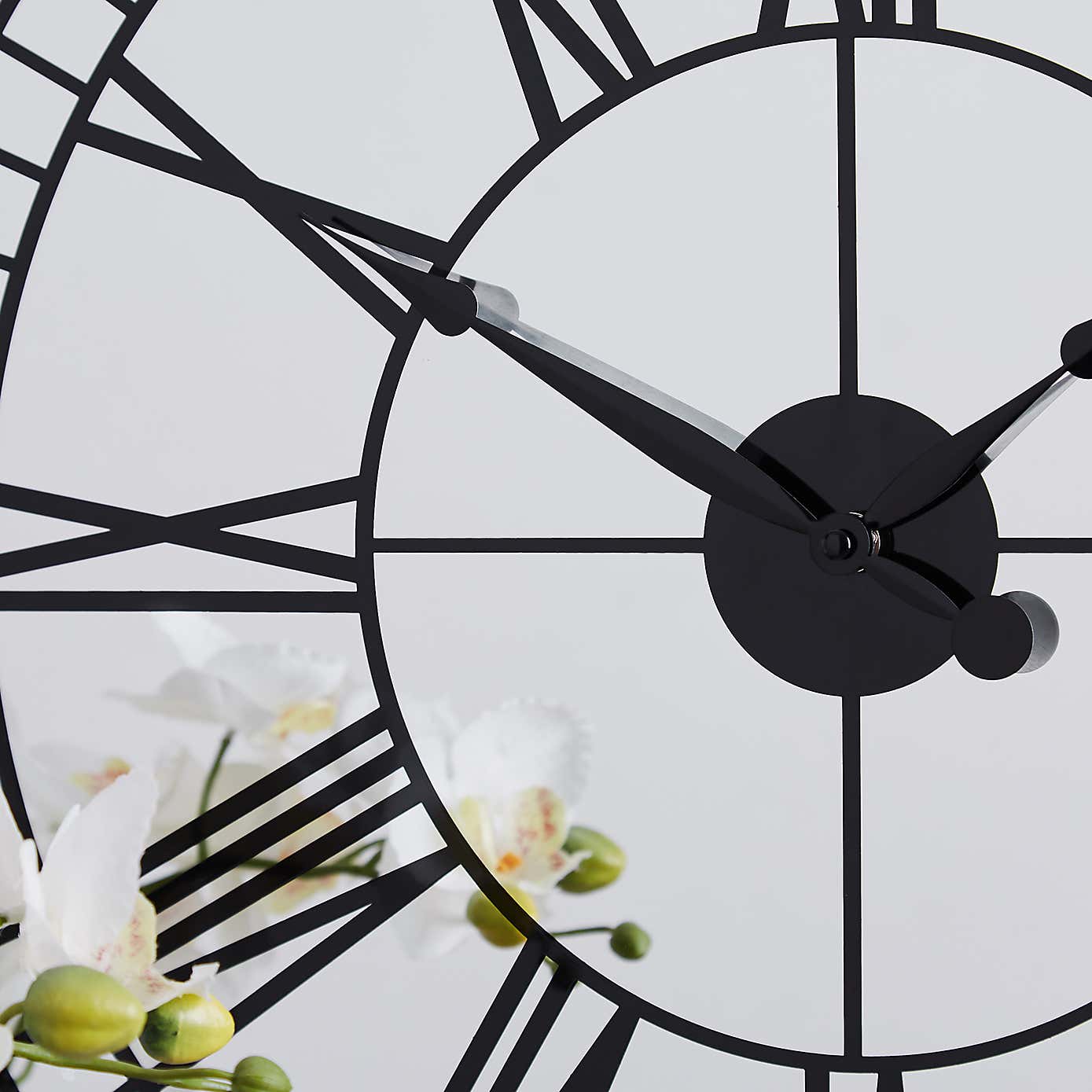 Mirrored 57cm Wall Clock