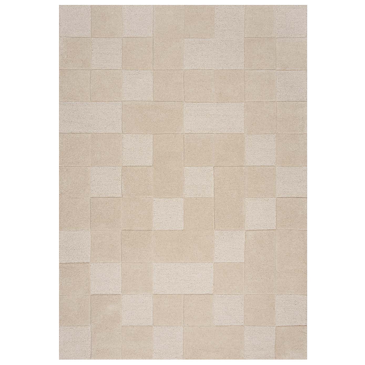 Checkerboard Wool Rug