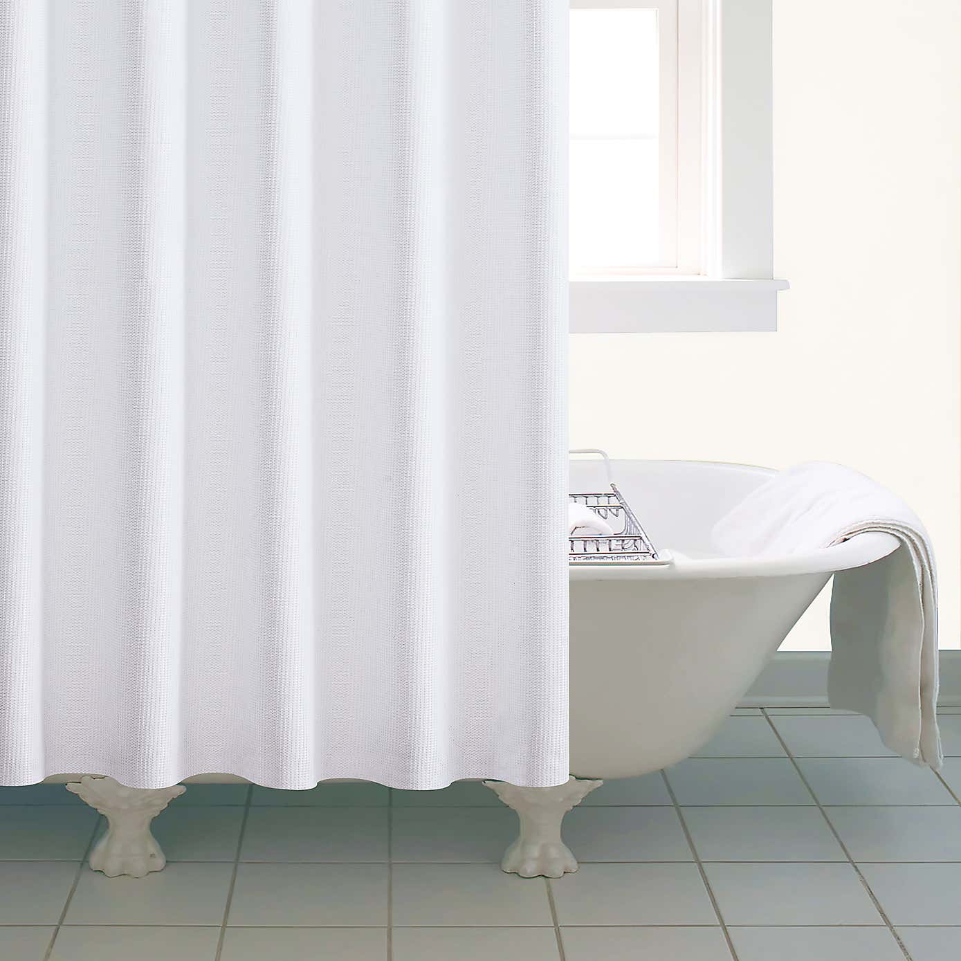 Waffle XL Shower Curtains