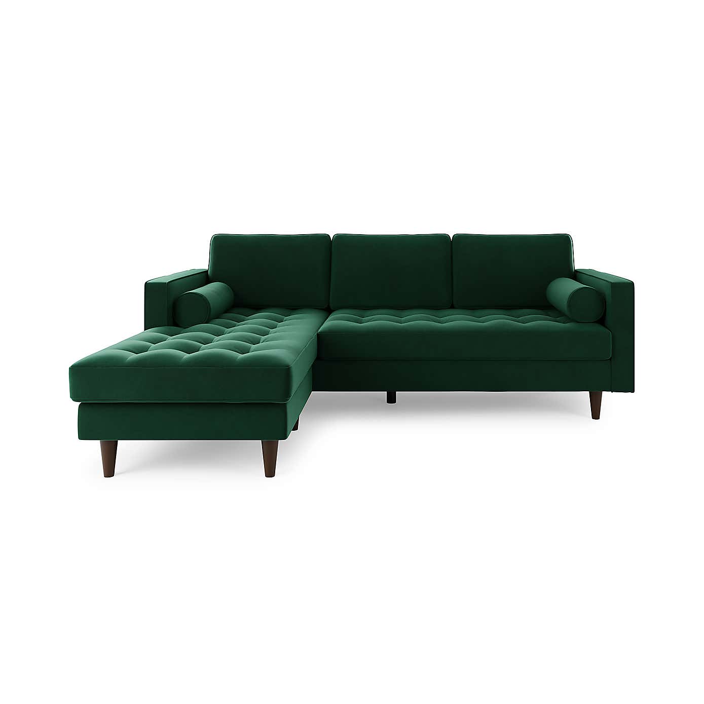 Zoe Velvet Left Hand Corner Sofa