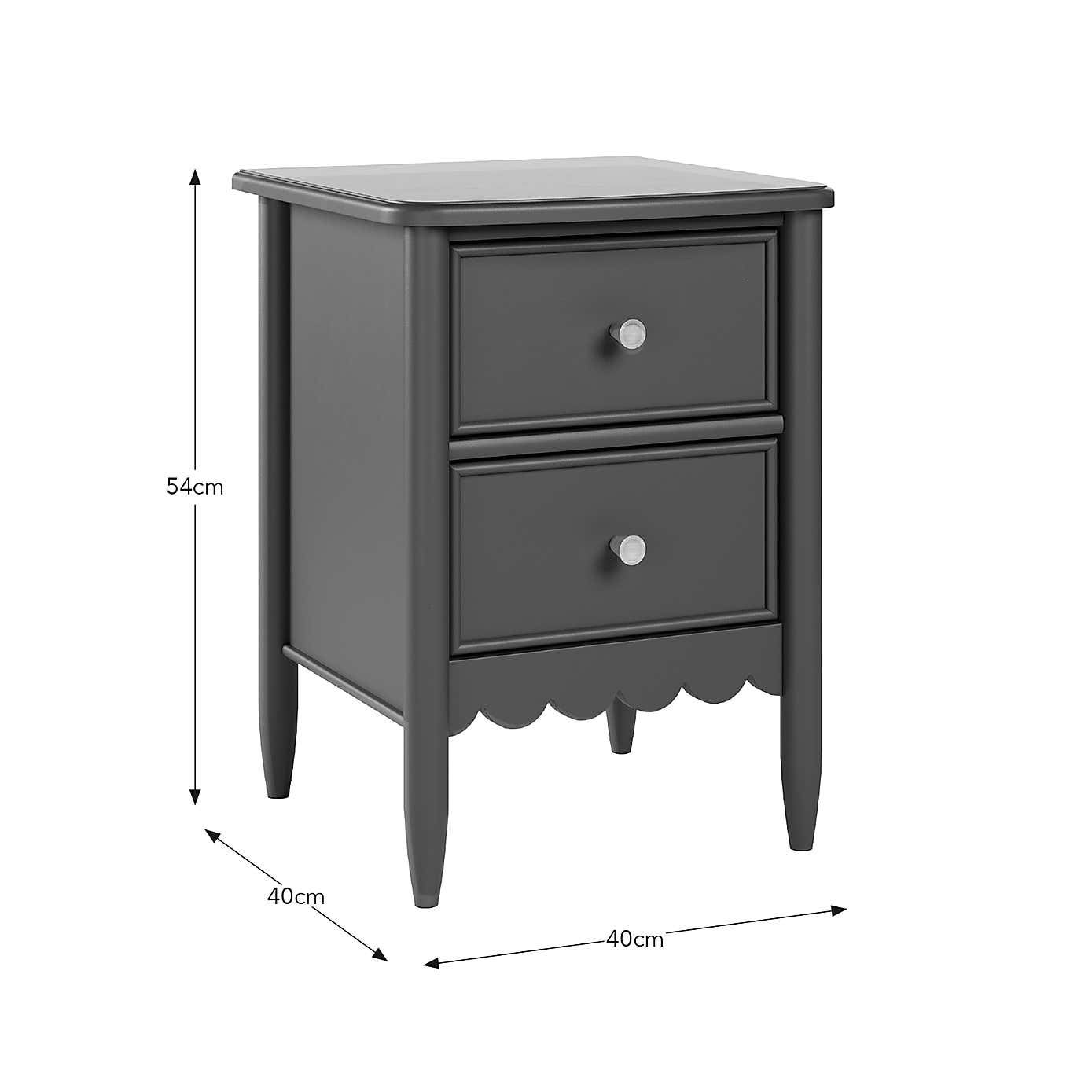 Remi 2 Drawer Bedside Table