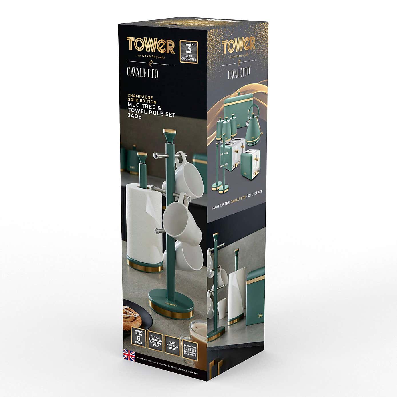 TOWER Cavaletto Mug Tree and Towel Holder