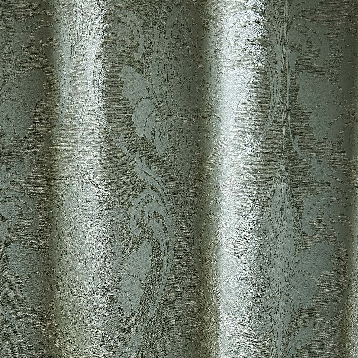 Zahra Chenille Jacquard Pencil Pleat Curtains