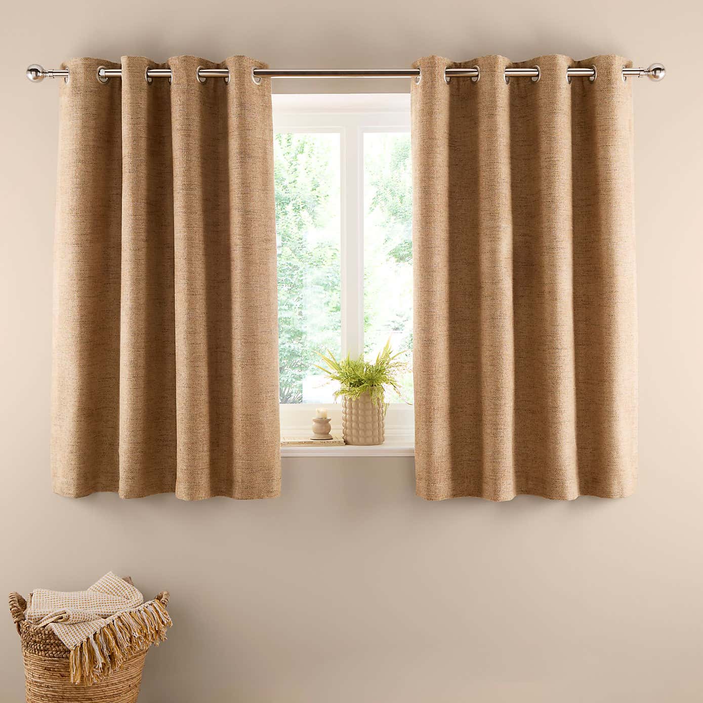 Churchgate Swithland Herringbone Eyelet Curtains