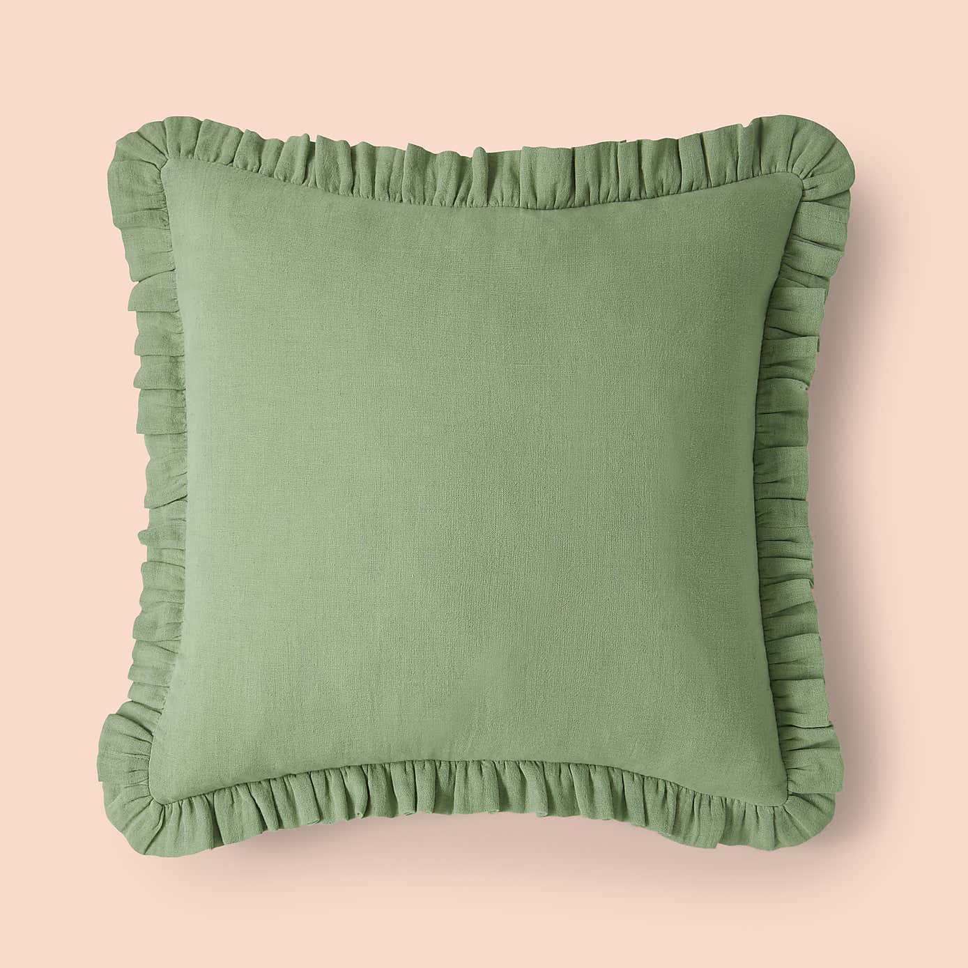 Frilled Gauze Square Cushion