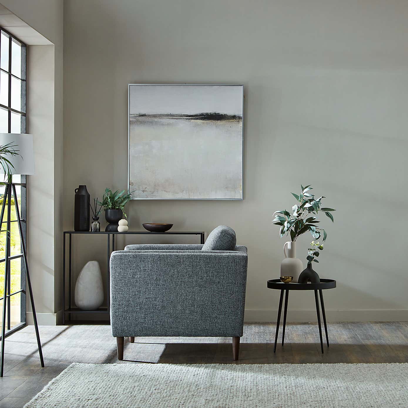 Anton Tonal Weave Snuggle Chair