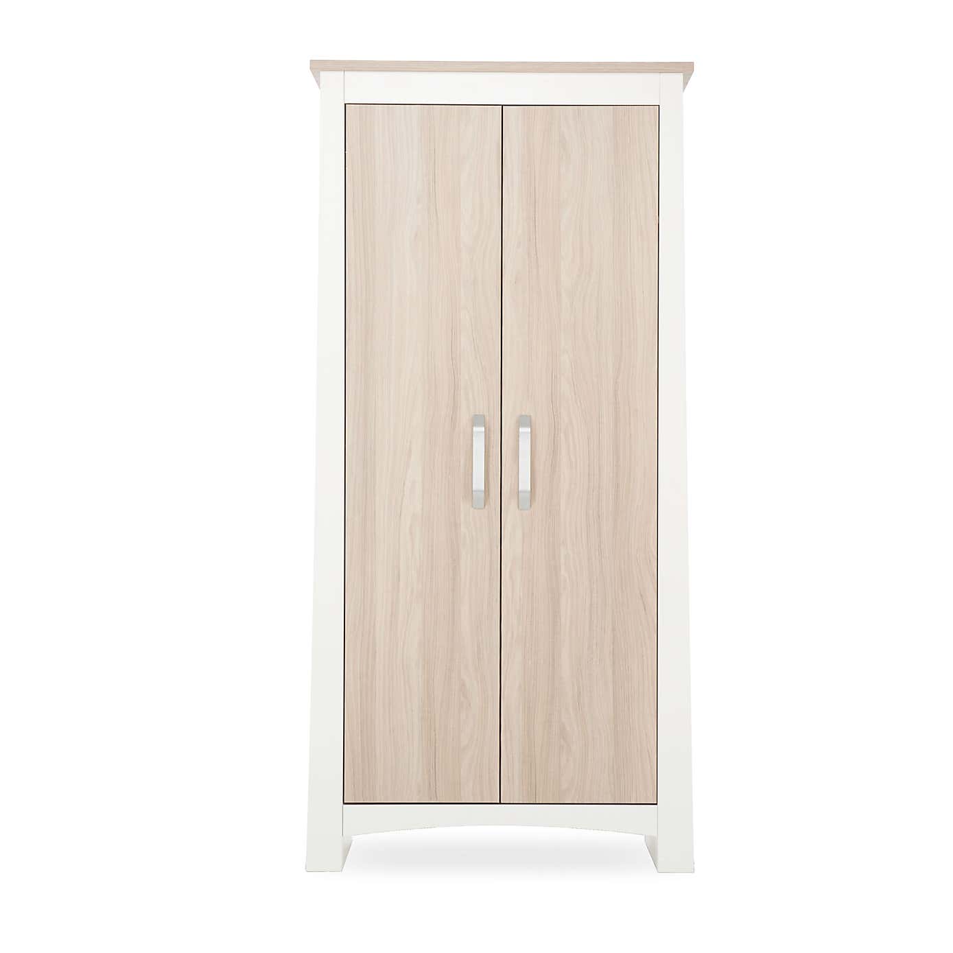 CuddleCo Ada 2 Door Wardrobe, White Ash