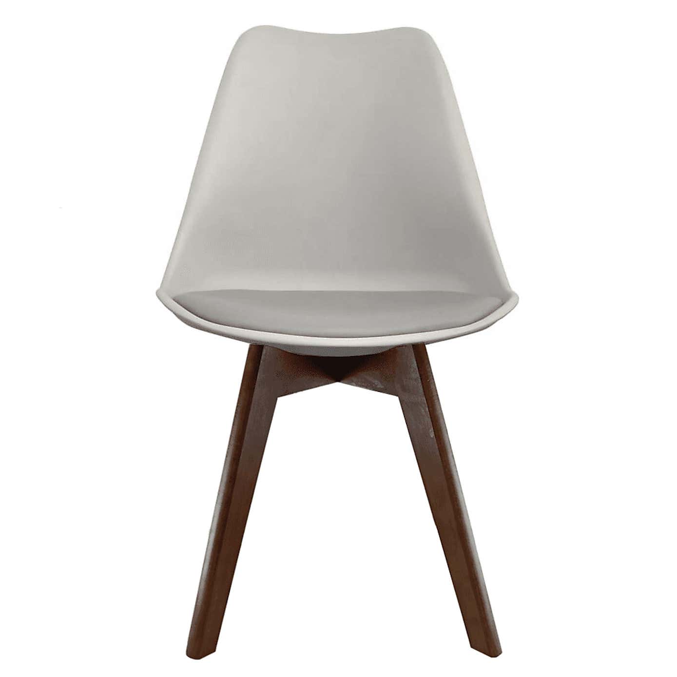 Fusion Living Soho Plastic Dining Chair with Squared Legs