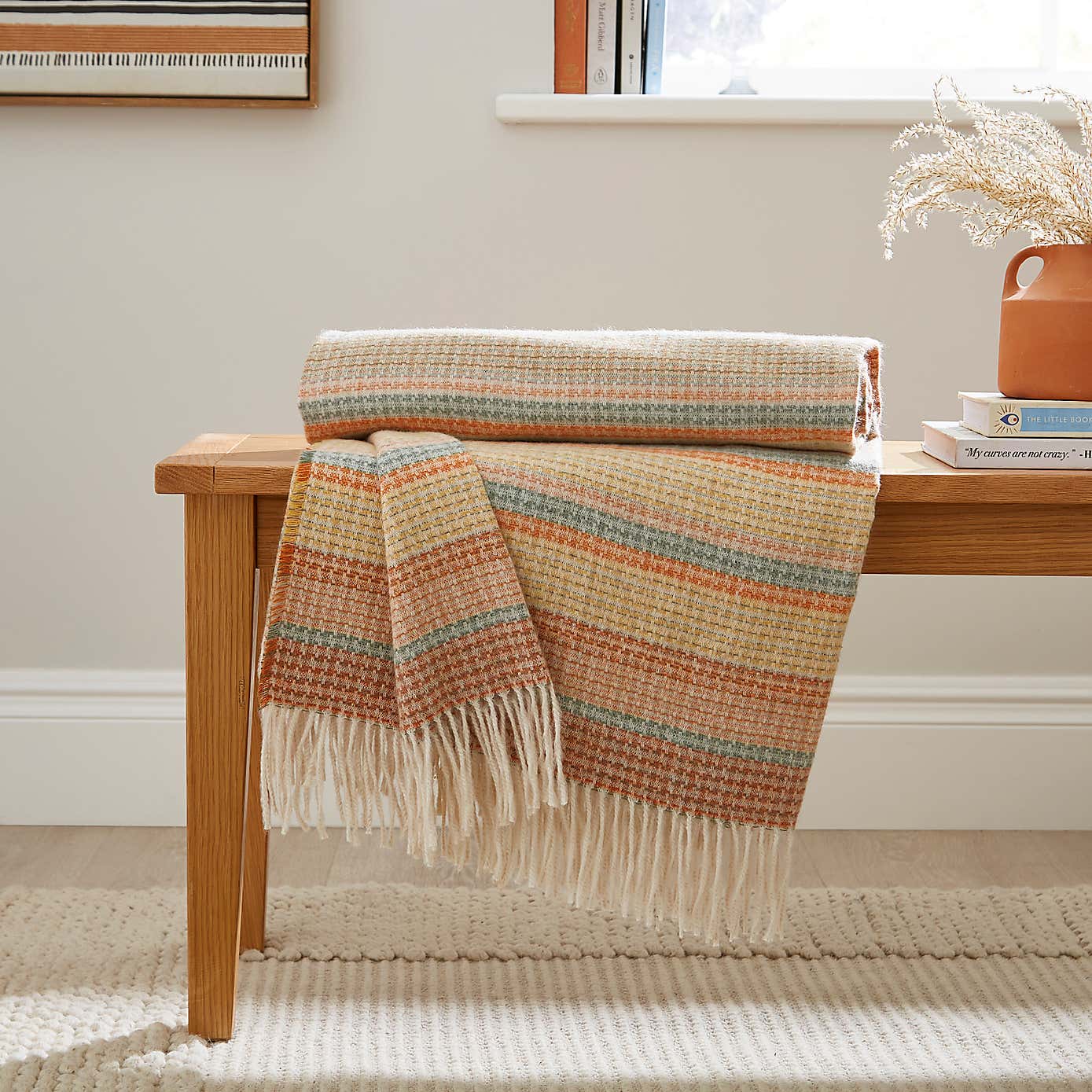 Woven Stripe Throw 130cm x 180cm
