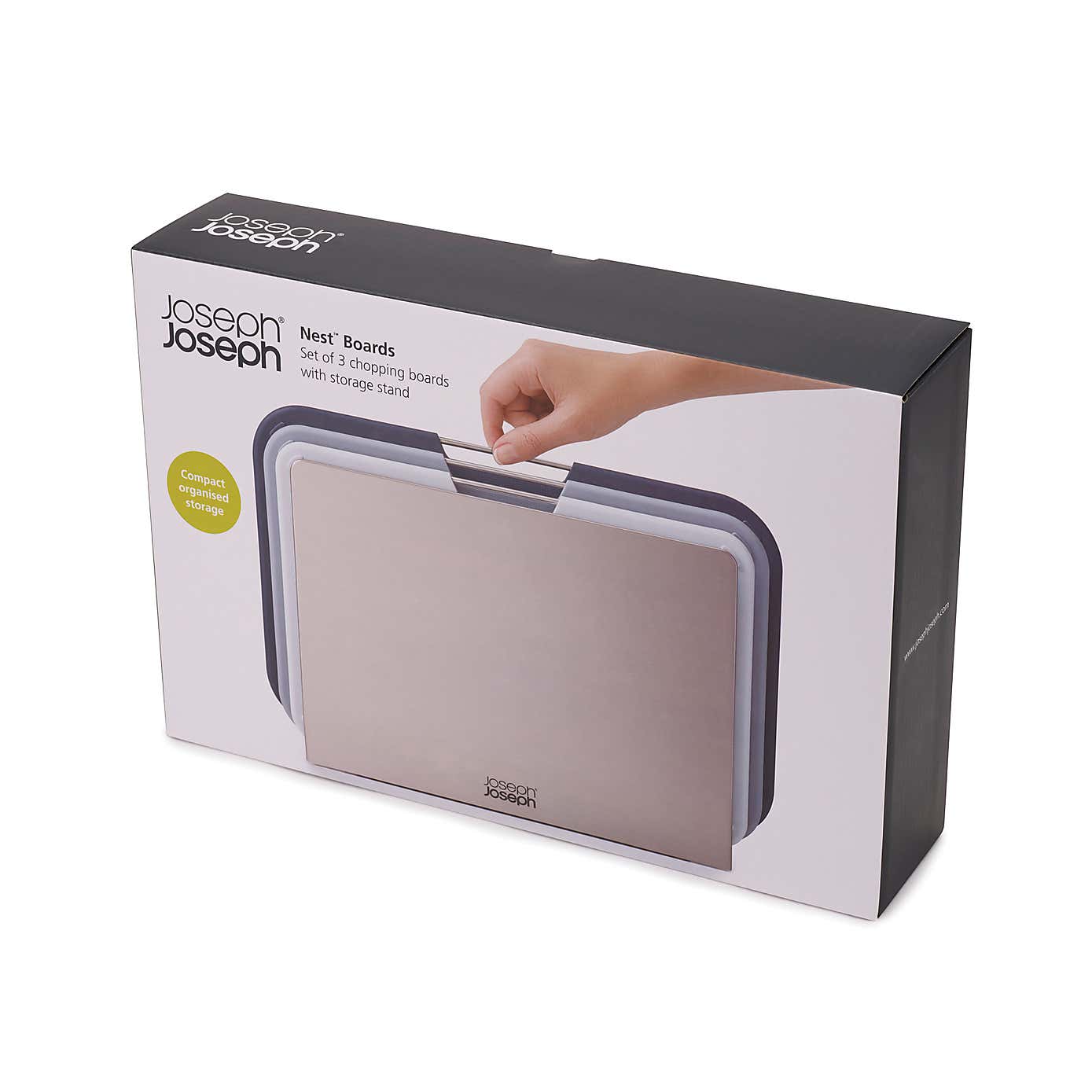 Set of 3 Regular Grey Nest Chopping Boards