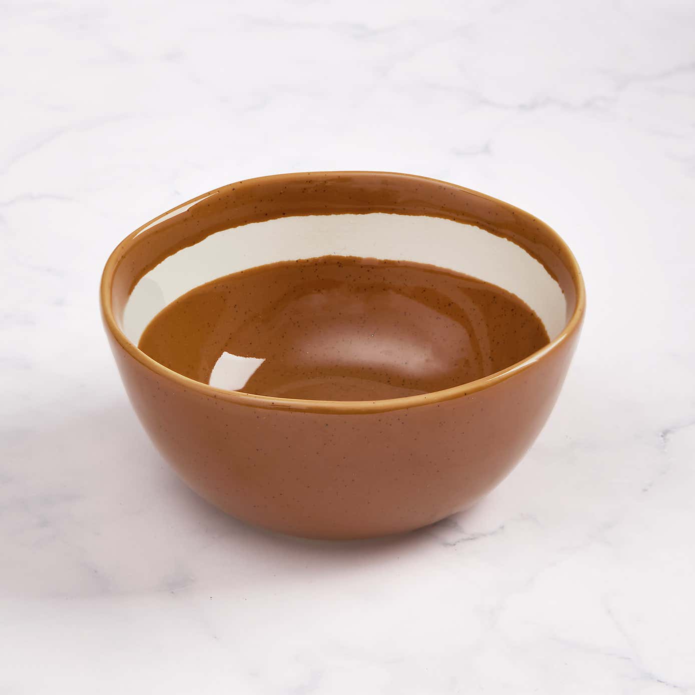 Striped Stoneware Nibble Bowl