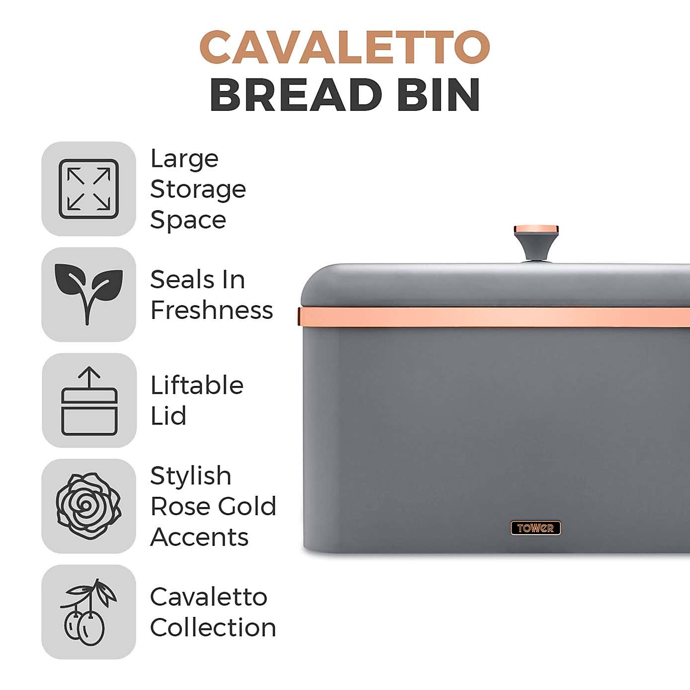 Tower Cavaletto Bread Bin