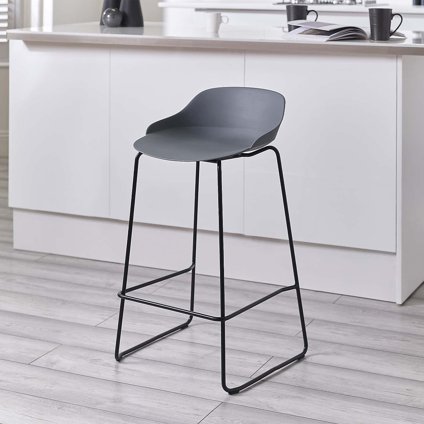 Rocco Set Of 2 Bar Stools, Metal