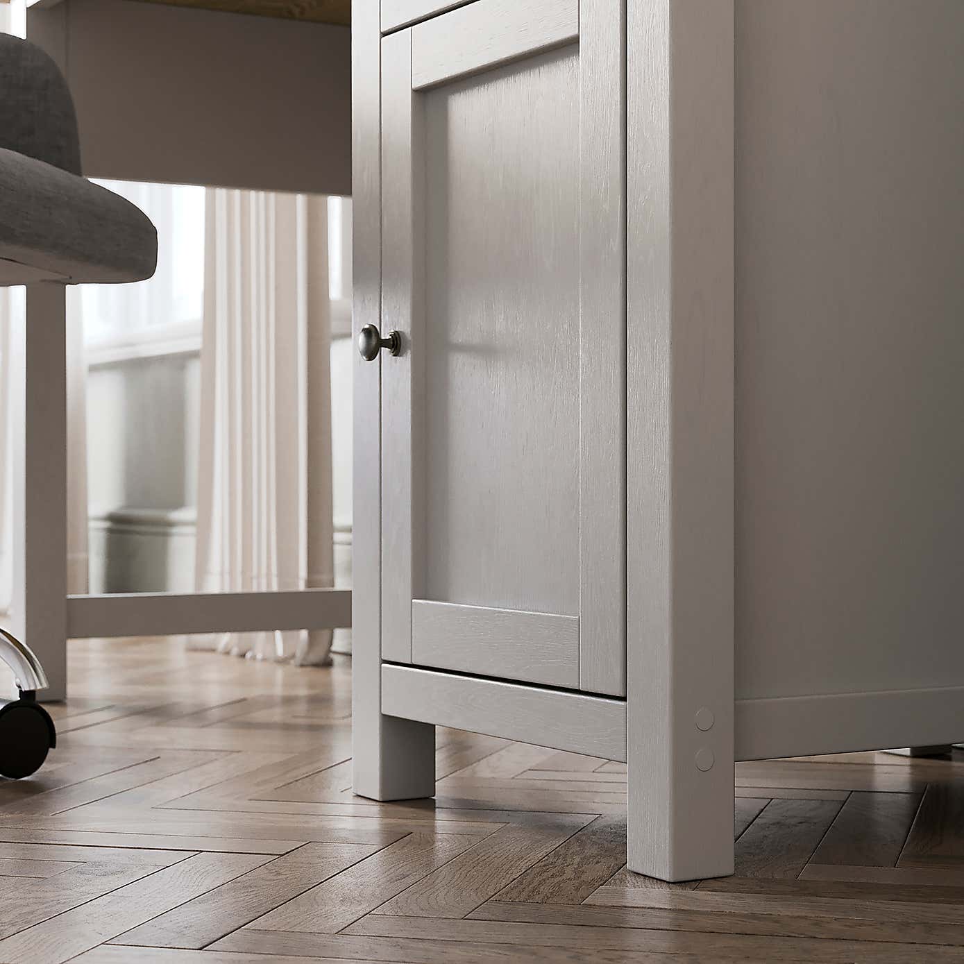 Olney Standard Storage Desk, Stone