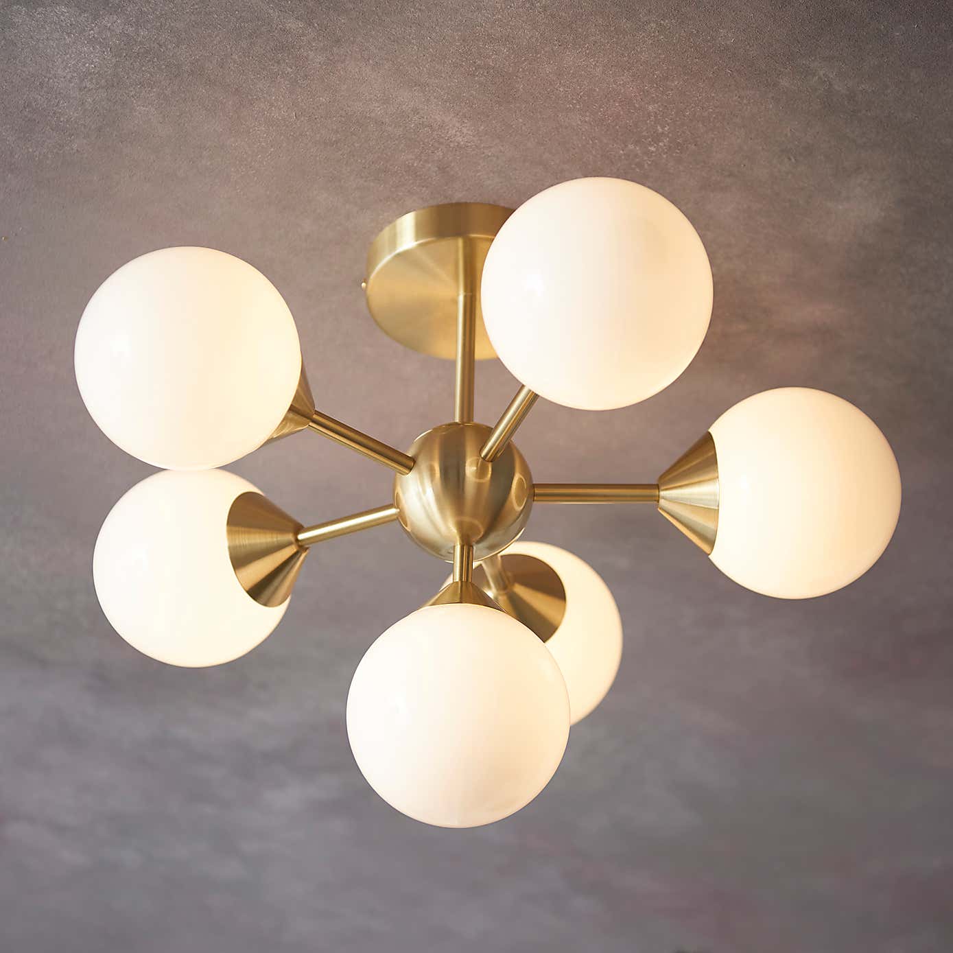 Elberton 6 Light 43cm Flush Chandelier