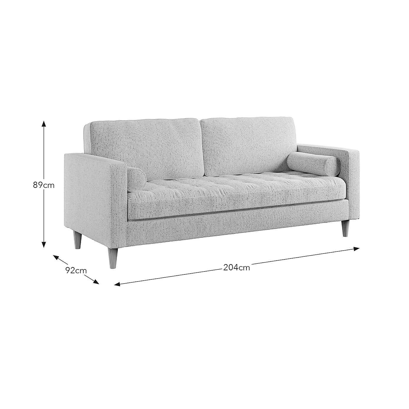Zoe Boucle Fleck 3 Seater Sofa