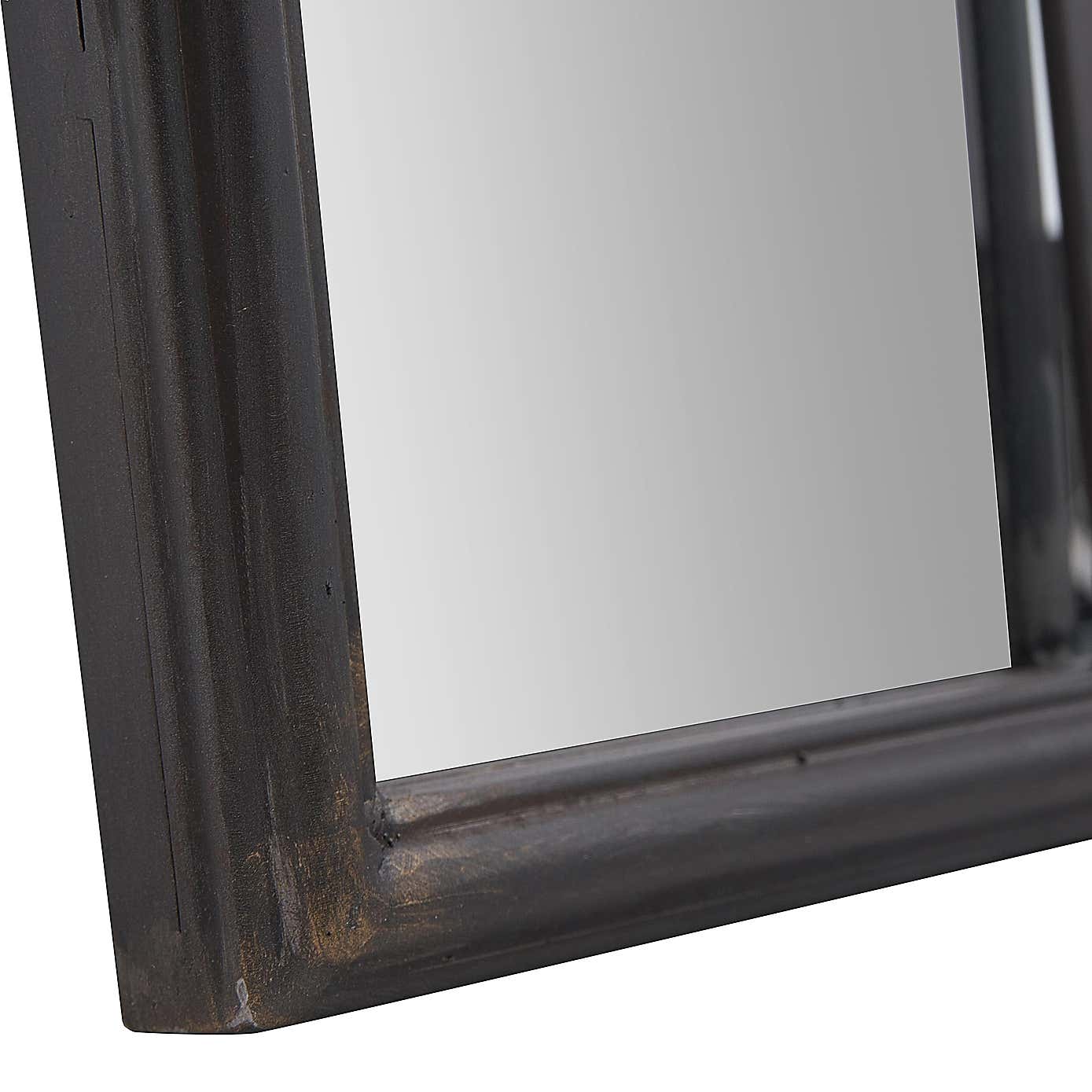 Antique Bronze Rectangular Full Length Leaner Mirror