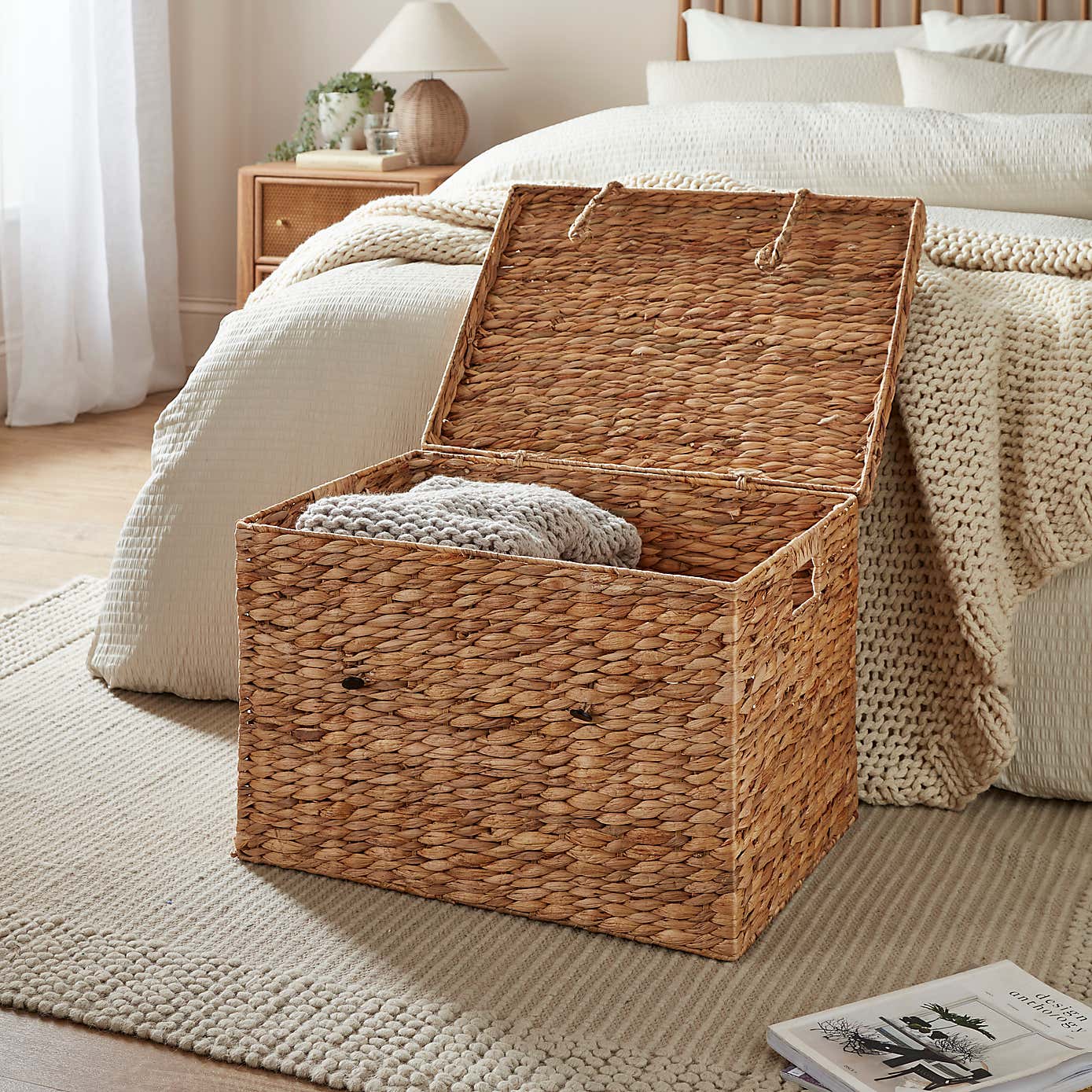 Water Hyacinth Woven Underbed Trunk