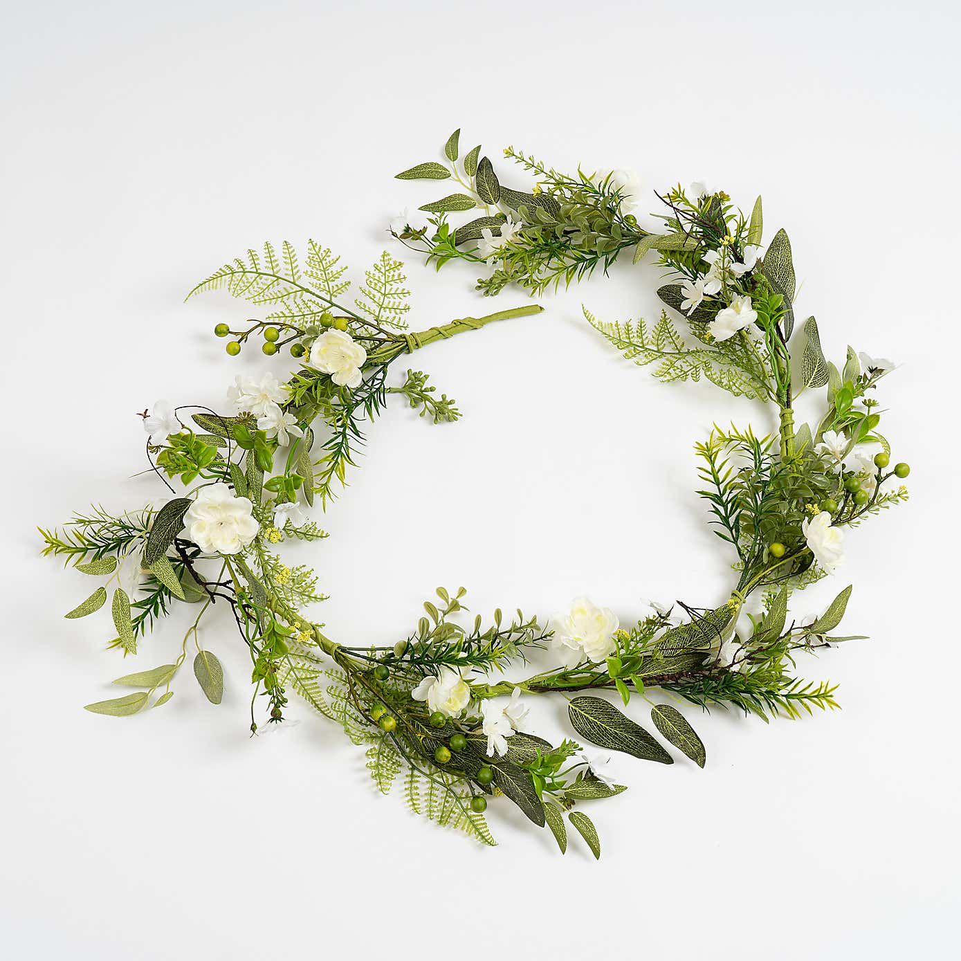Artificial White Floral Daisy Garland
