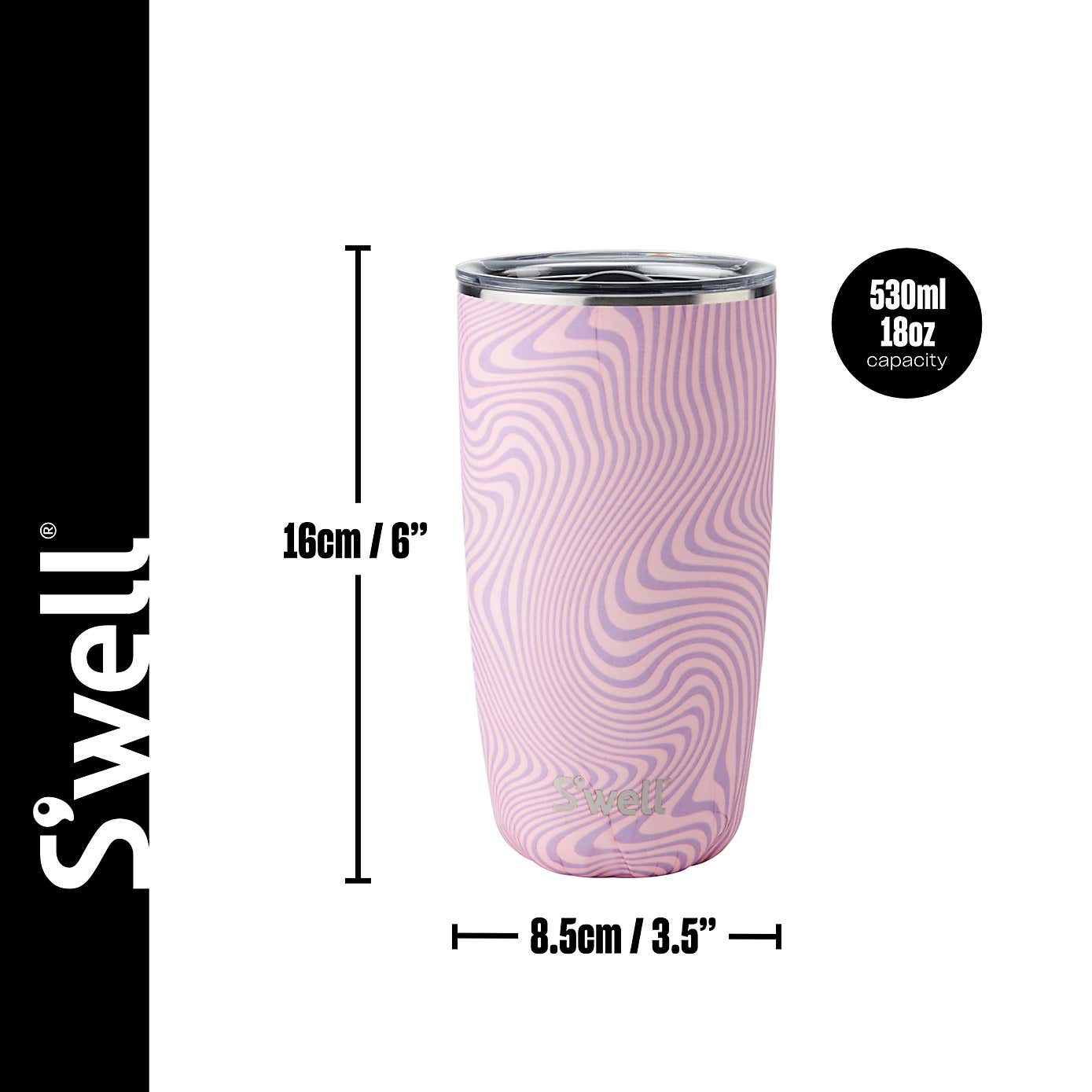 S'well Thermal Insulated Metal Travel Mug with Sipper Lid