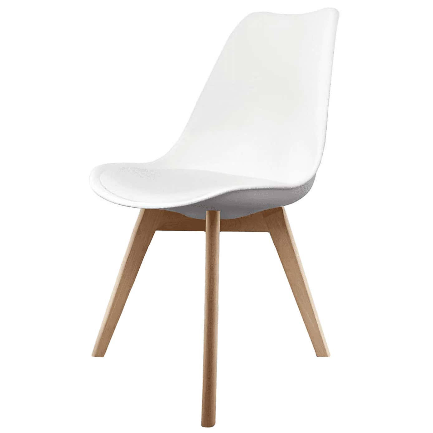 Fusion Living Soho Plastic Dining Chair with Squared Legs