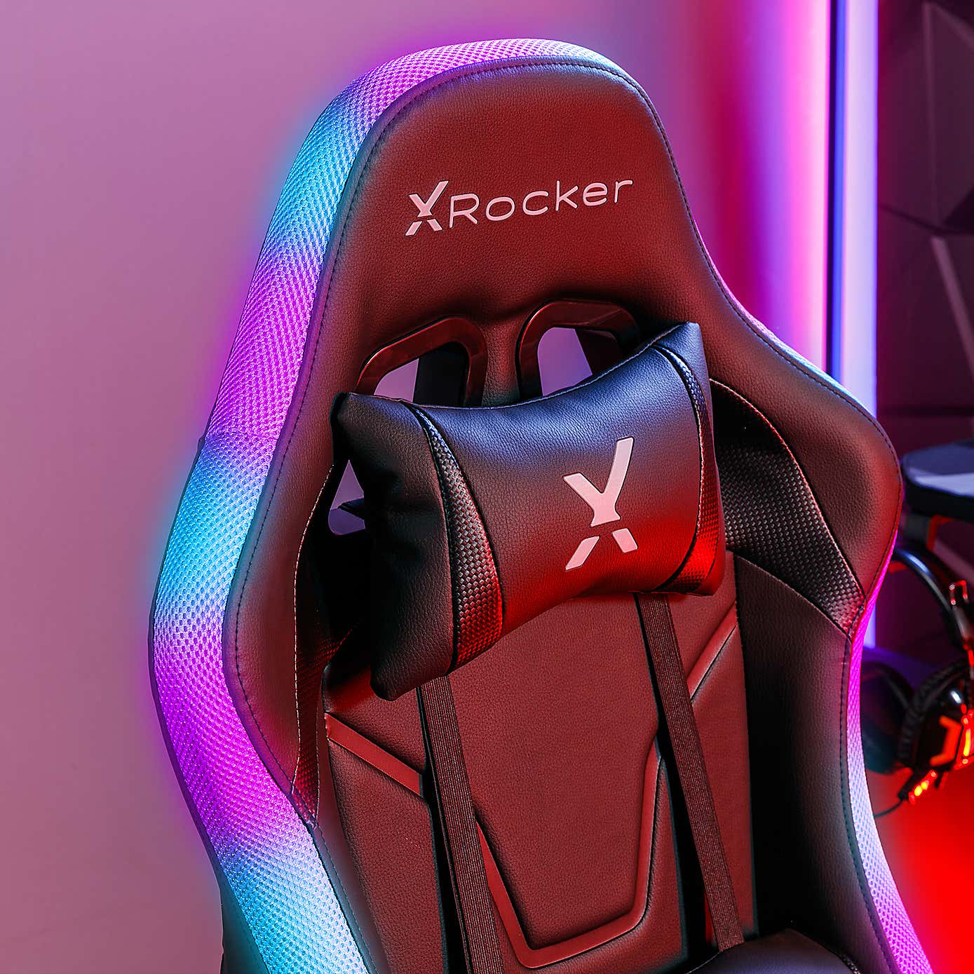 X Rocker Agility Compact RGB Office Gaming Chair with Neo Motion Sync LED