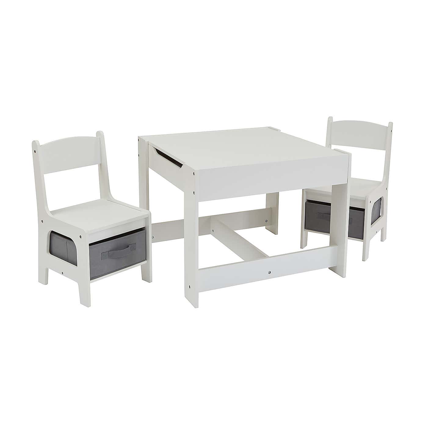 Liberty House Kids Wooden Activity Table Set With Two Storage Boxes