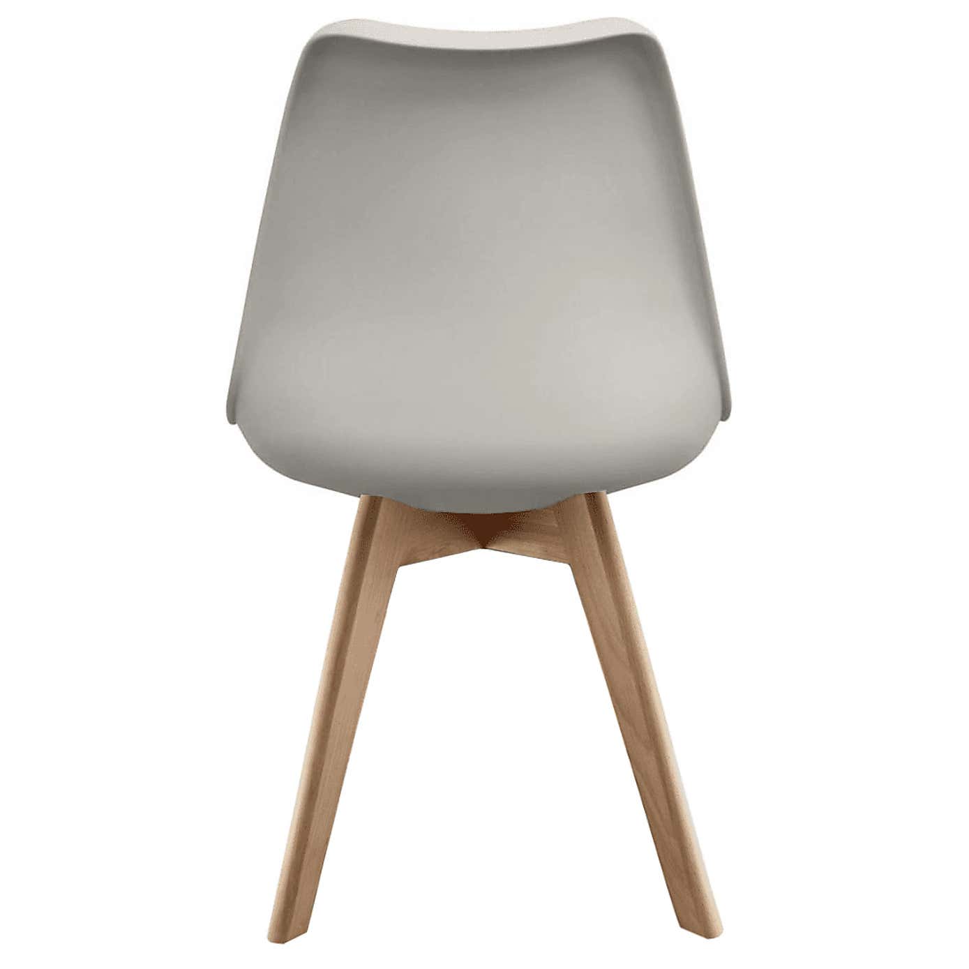Fusion Living Soho Plastic Dining Chair with Squared Legs
