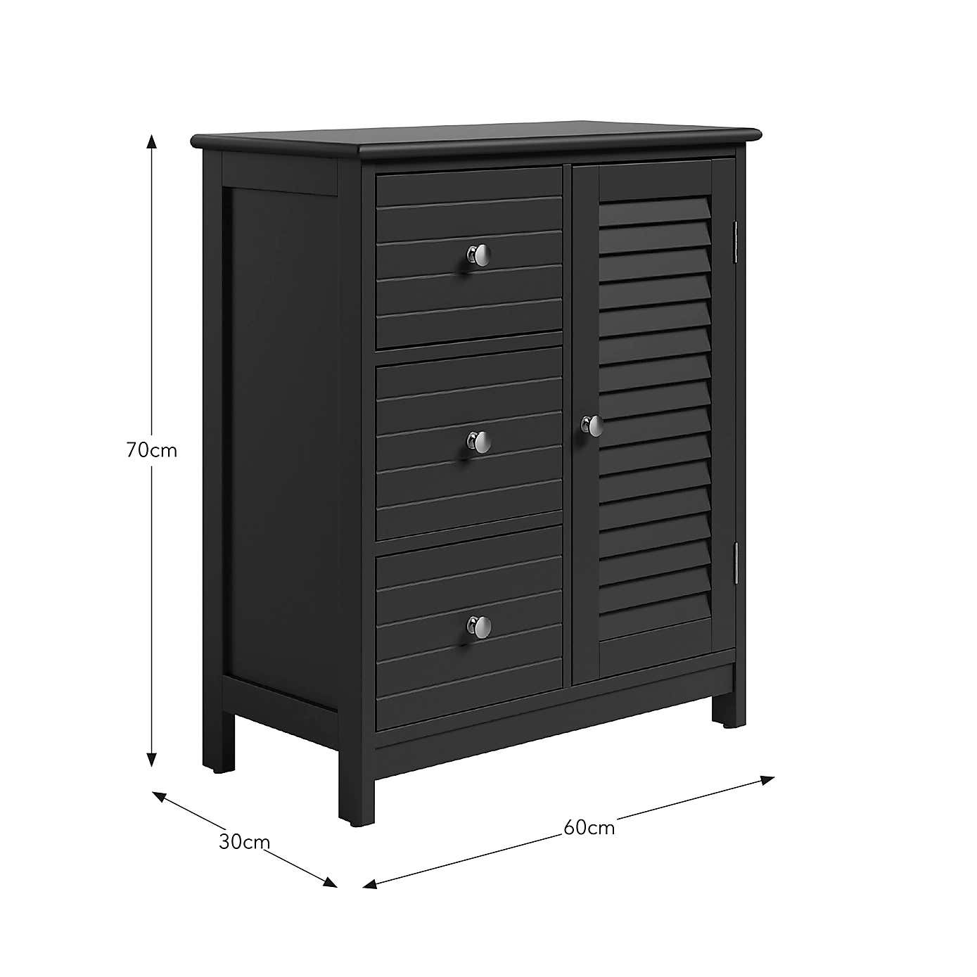 Nautical 3 Drawer Cabinet Unit