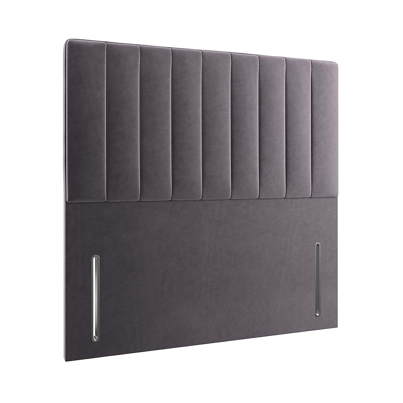 Velvet Vertical Stripe Headboard